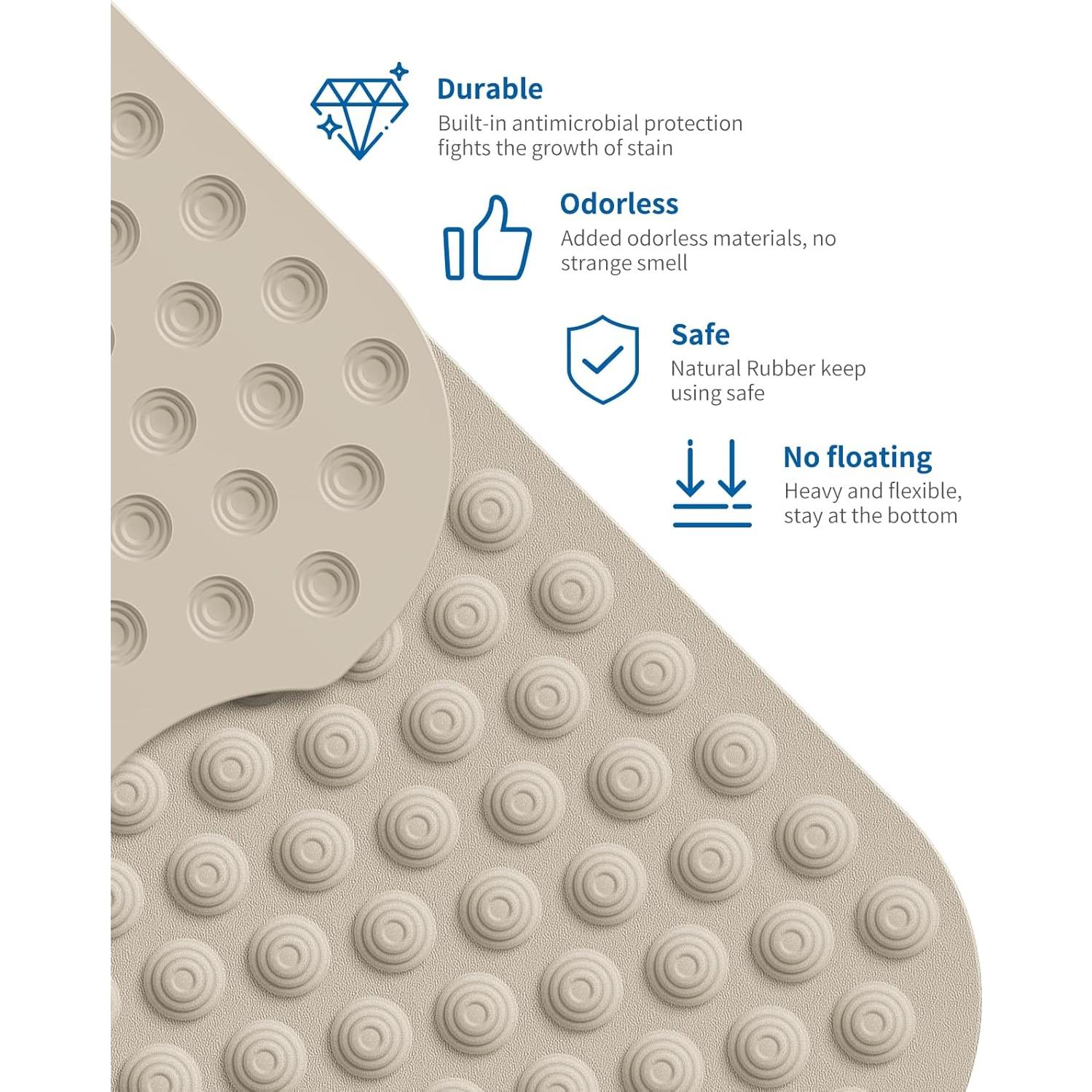 Alfombra de Baño Antideslizante Bligli 99x41 cm Marrón