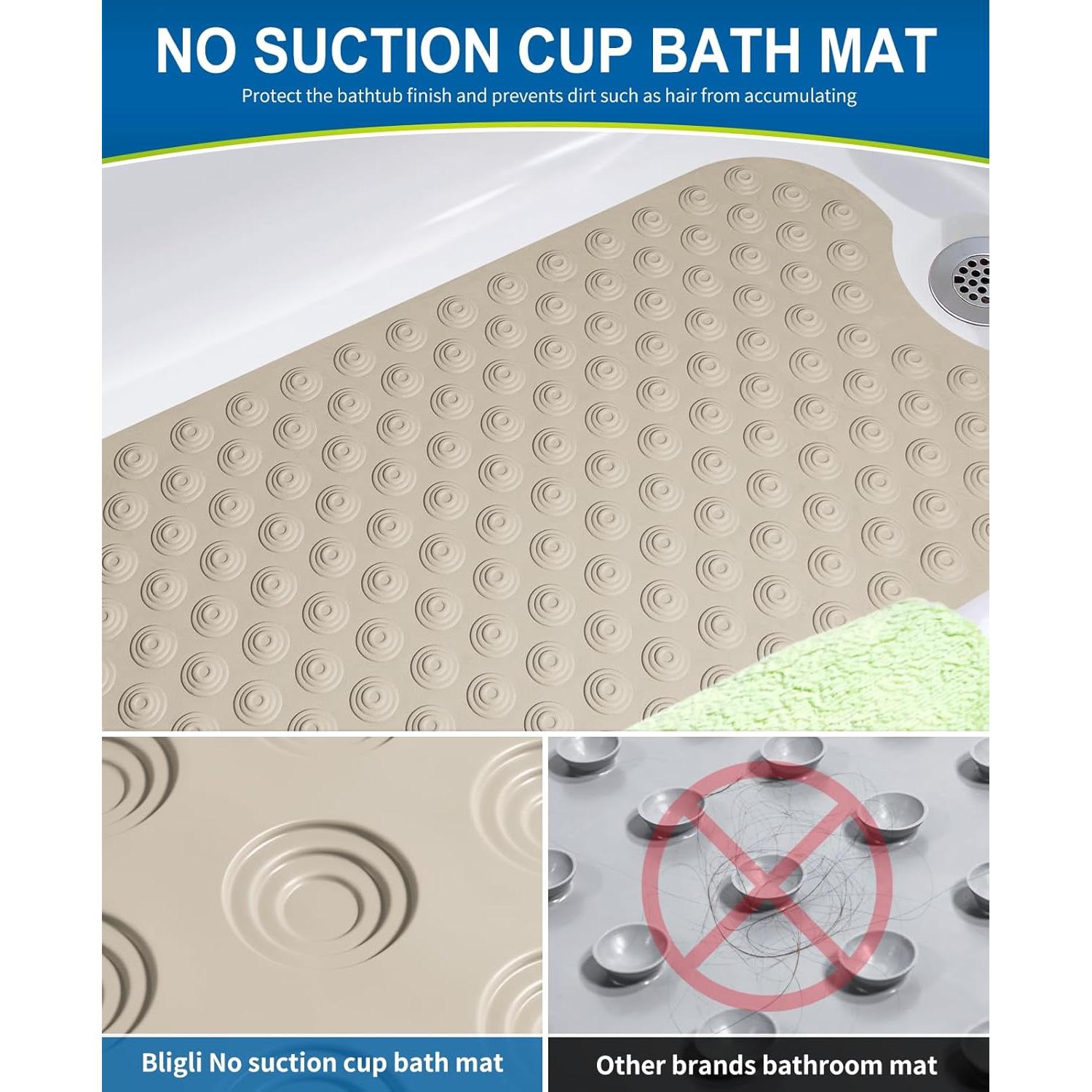 Alfombra de Baño Antideslizante Bligli 99x41 cm Marrón