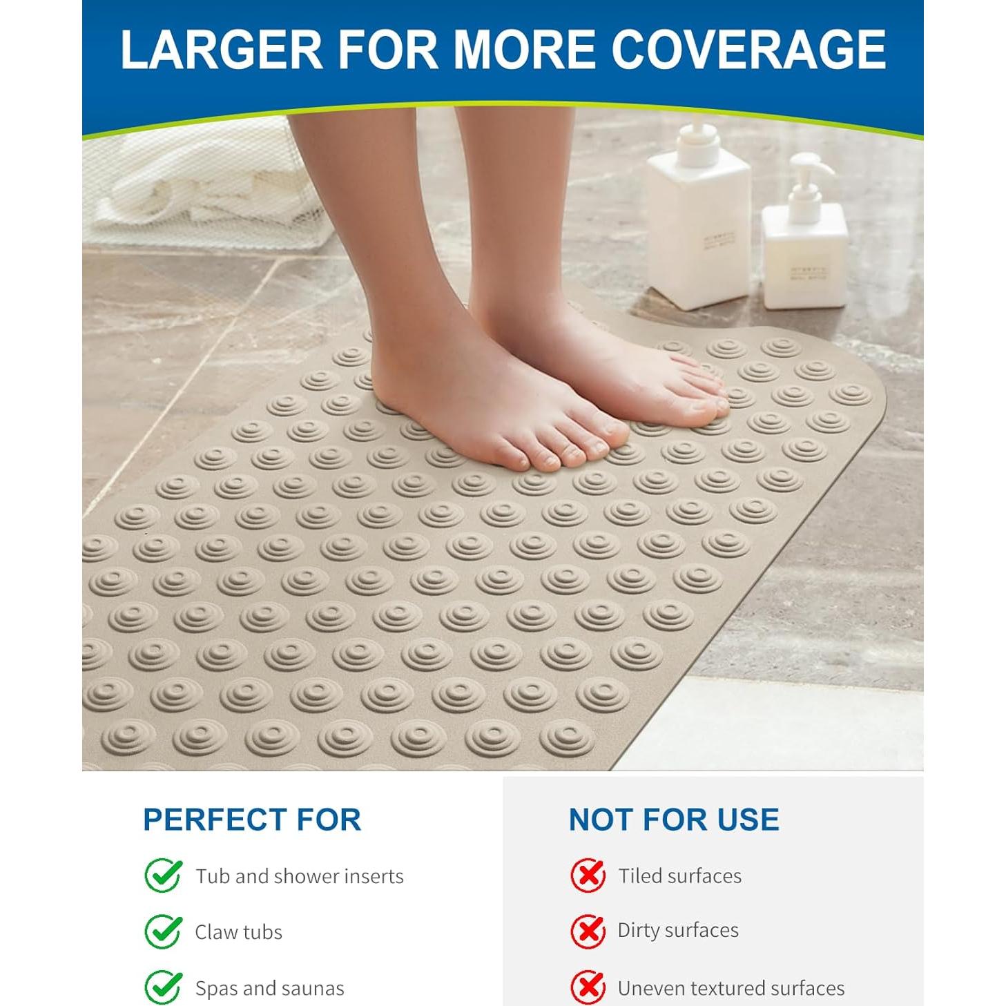 Alfombra de Baño Antideslizante Bligli 99x41 cm Marrón