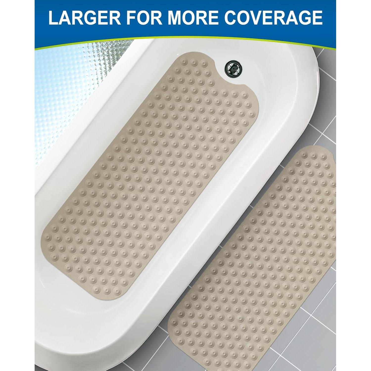 Alfombra de Baño Antideslizante Bligli 99x41 cm Marrón