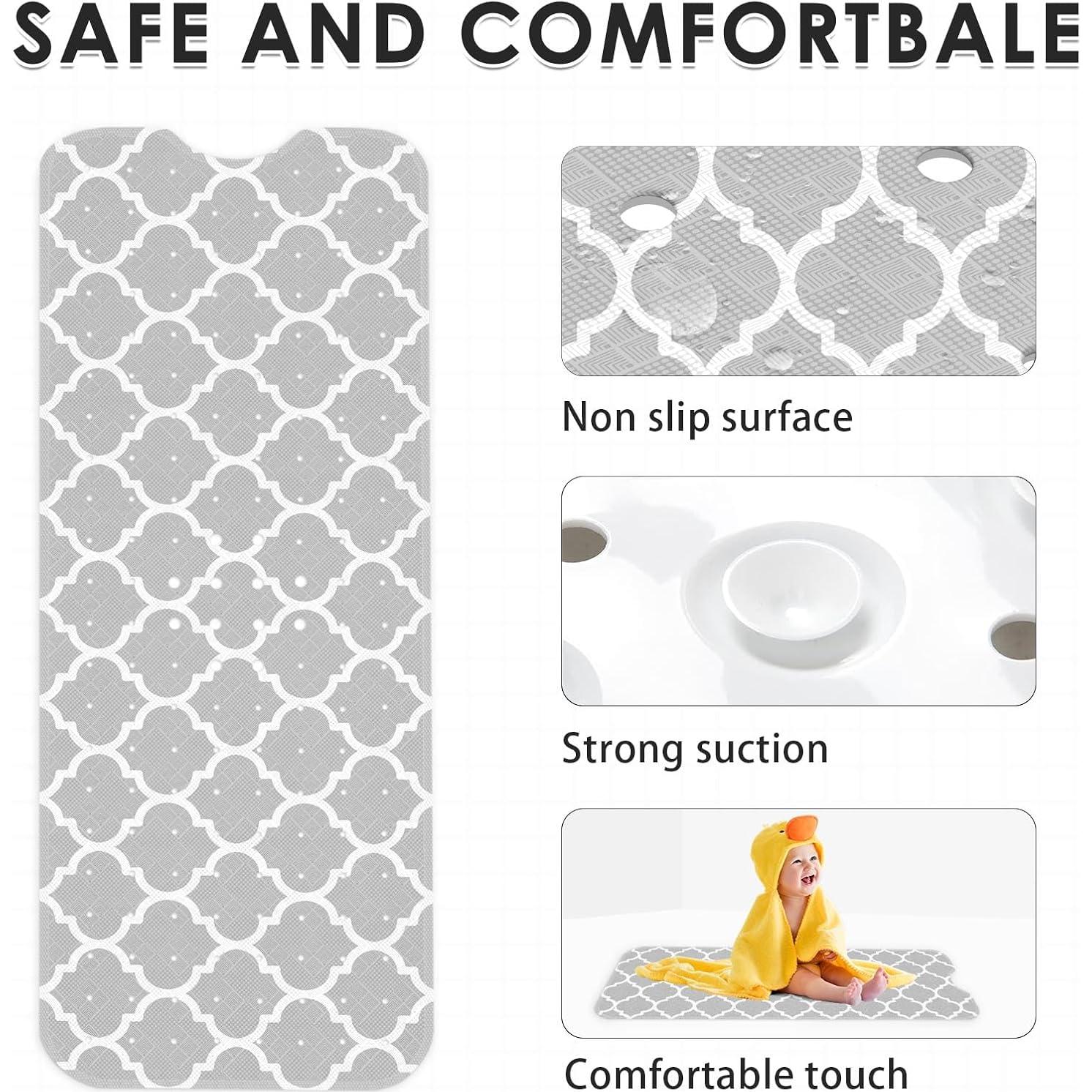 Alfombrilla de Ducha Antideslizante Culudea 101,6x40,6 cm