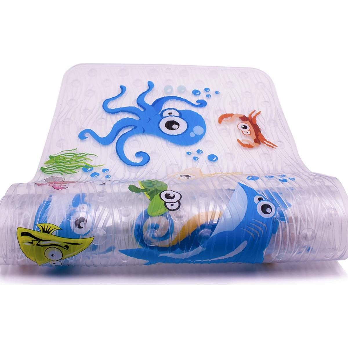 Alfombra de baño antideslizante BEEHOMEE 86x38 cm niños
