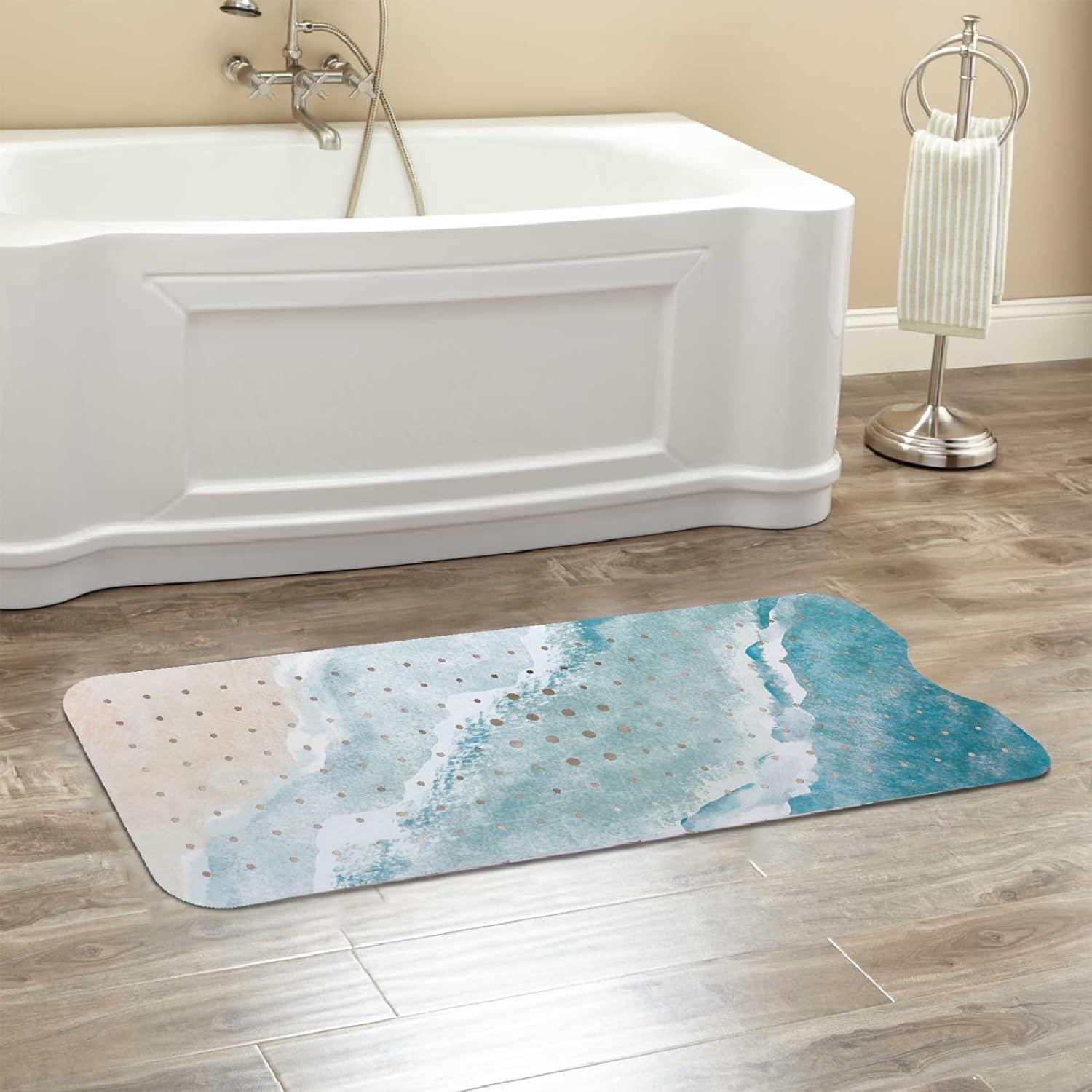 Alfombra de Baño Antideslizante Ayehsdogsn 100x40 cm PVC