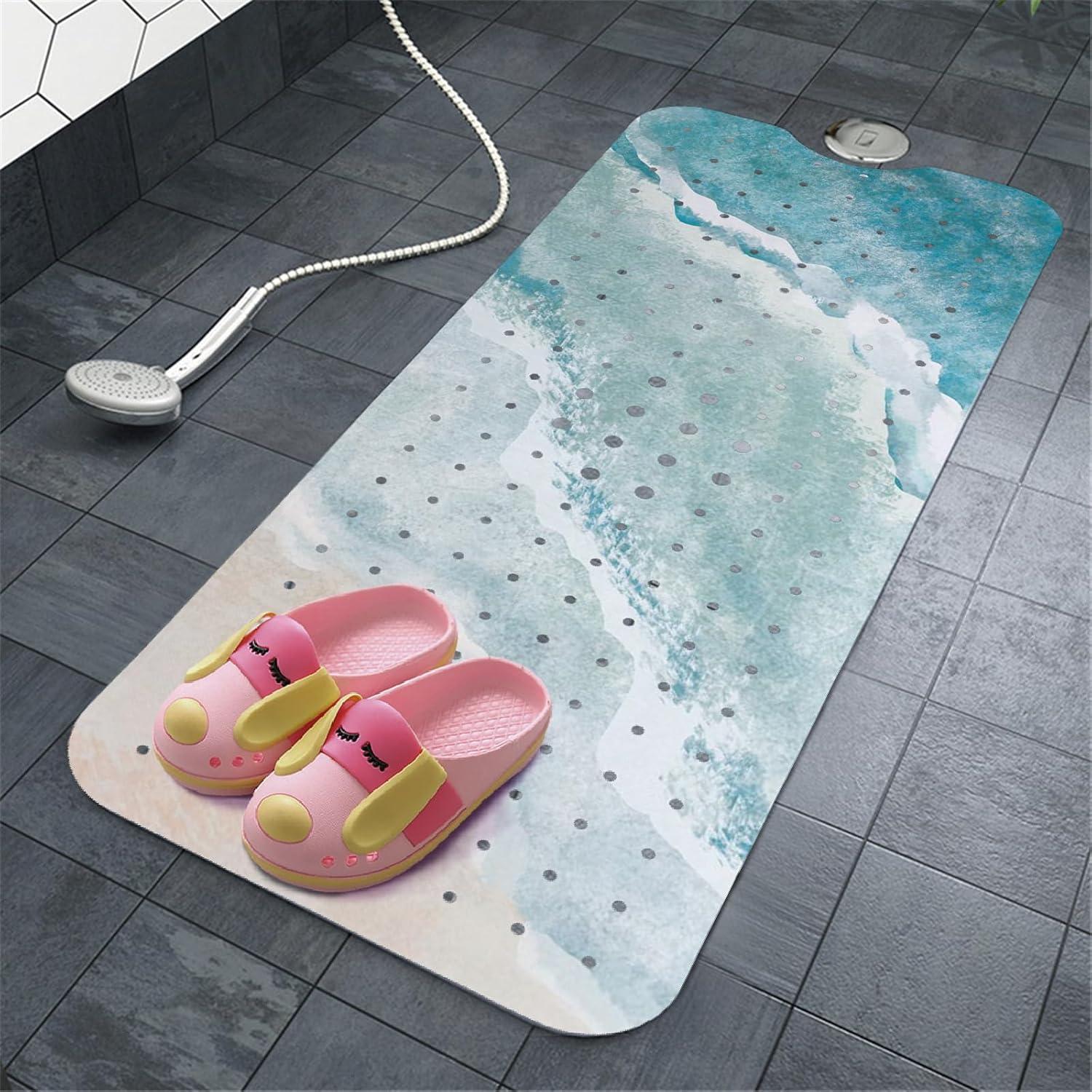 Alfombra de Baño Antideslizante Ayehsdogsn 100x40 cm PVC
