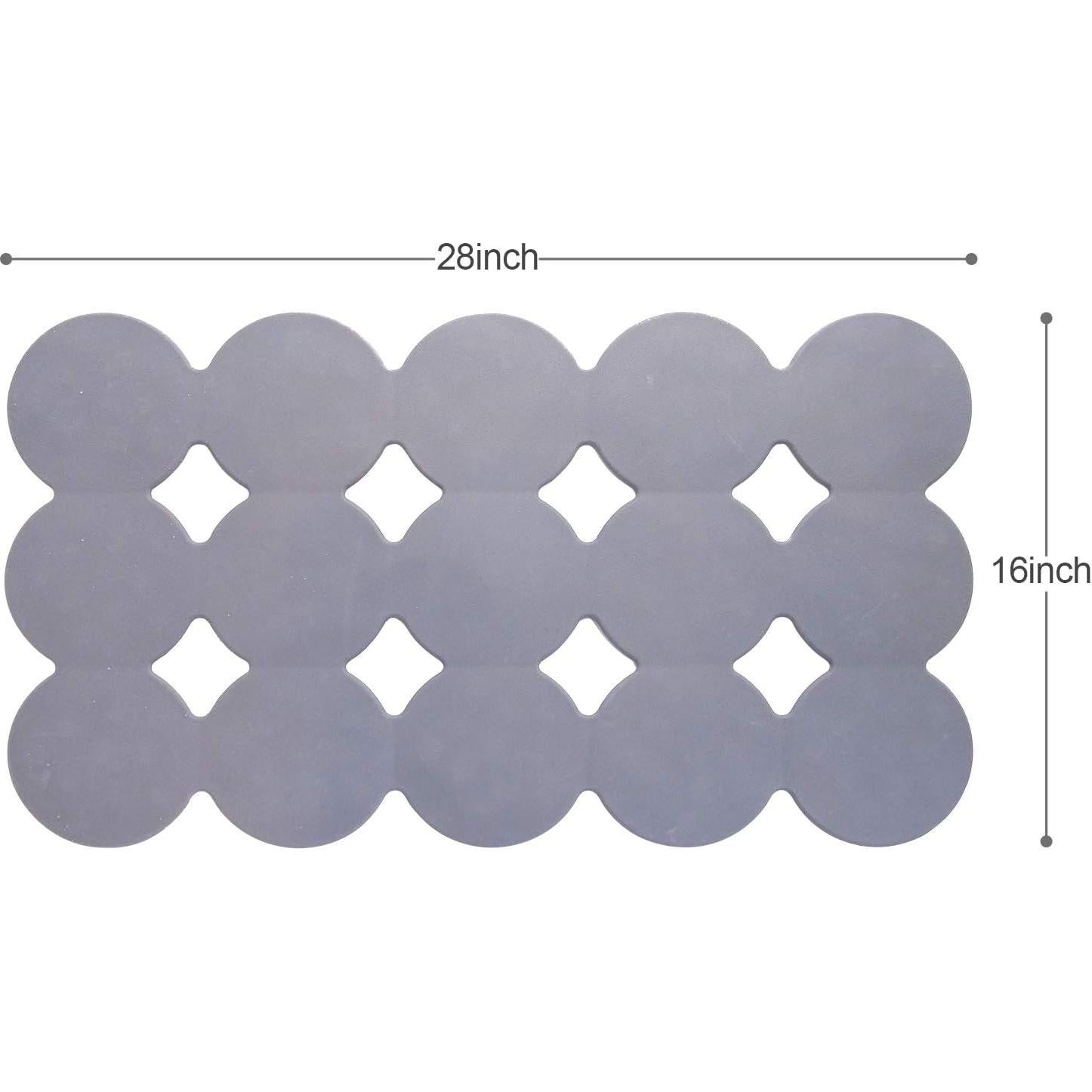 Alfombrilla de Baño Antideslizante Webos 71x40 cm Gris