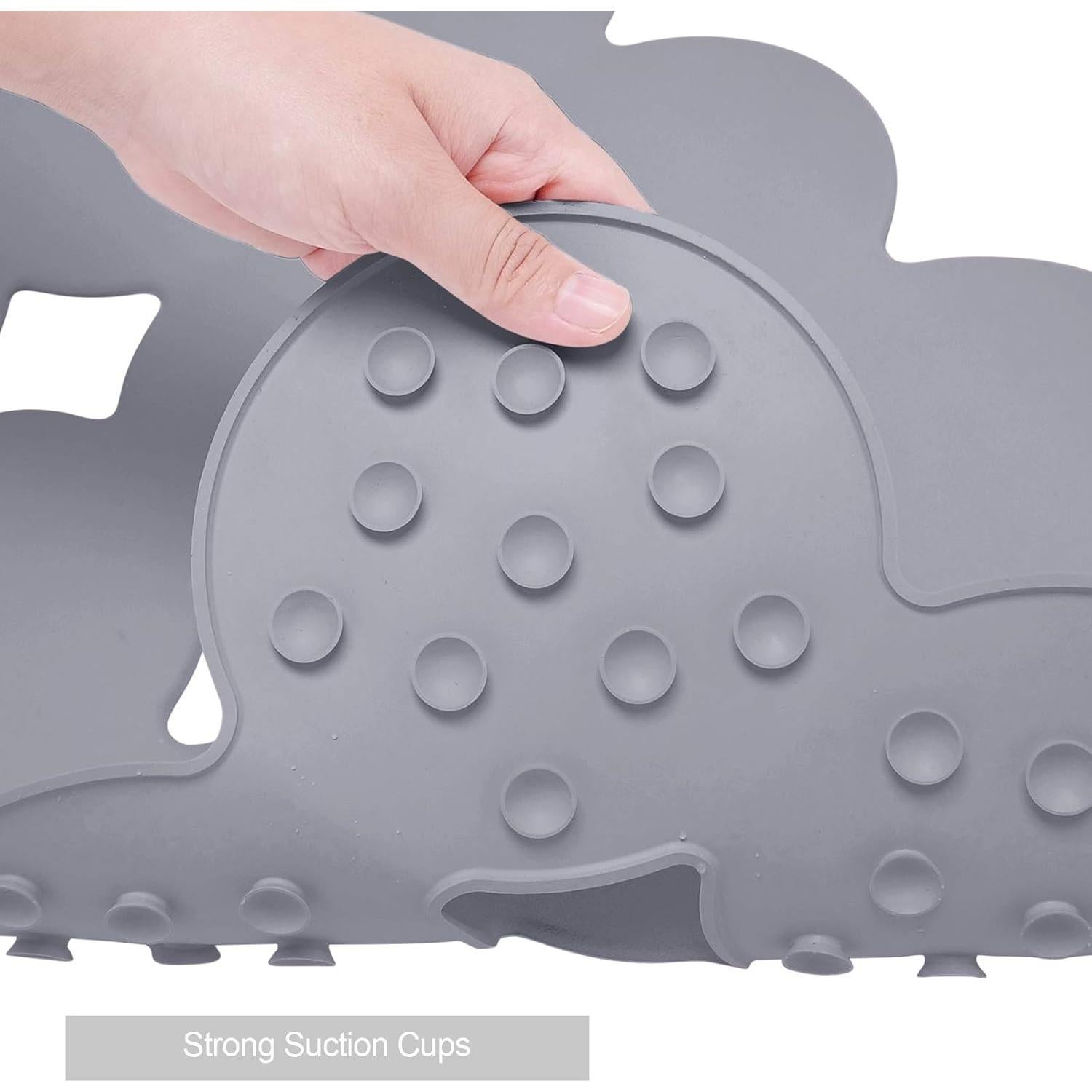 Alfombrilla de Baño Antideslizante Webos 71x40 cm Gris