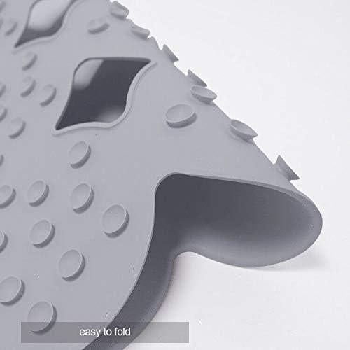 Alfombrilla de Baño Antideslizante Webos 71x40 cm Gris