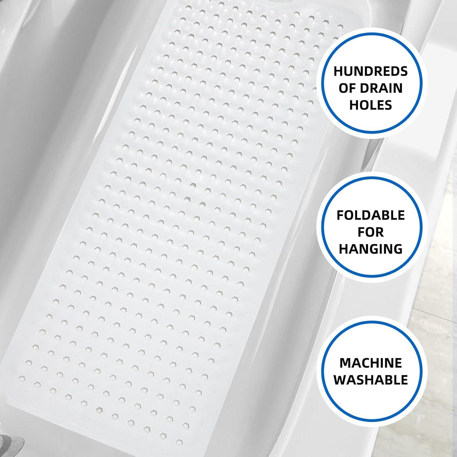 Alfombrilla de Ducha Antideslizante MOONFLY 101,6x40,6 cm