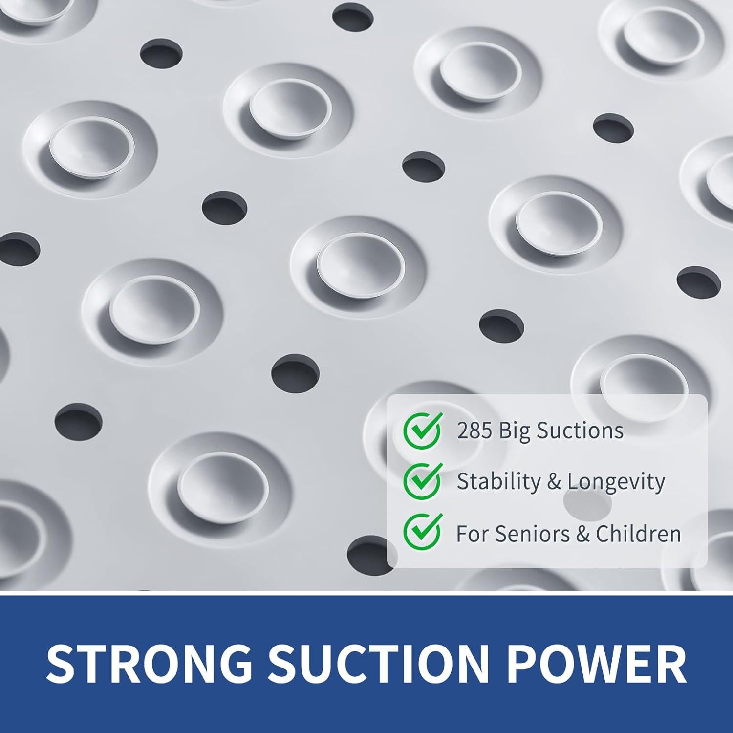 Mat de Ducha Antideslizante OTHWAY 80x80 cm Gris Claro