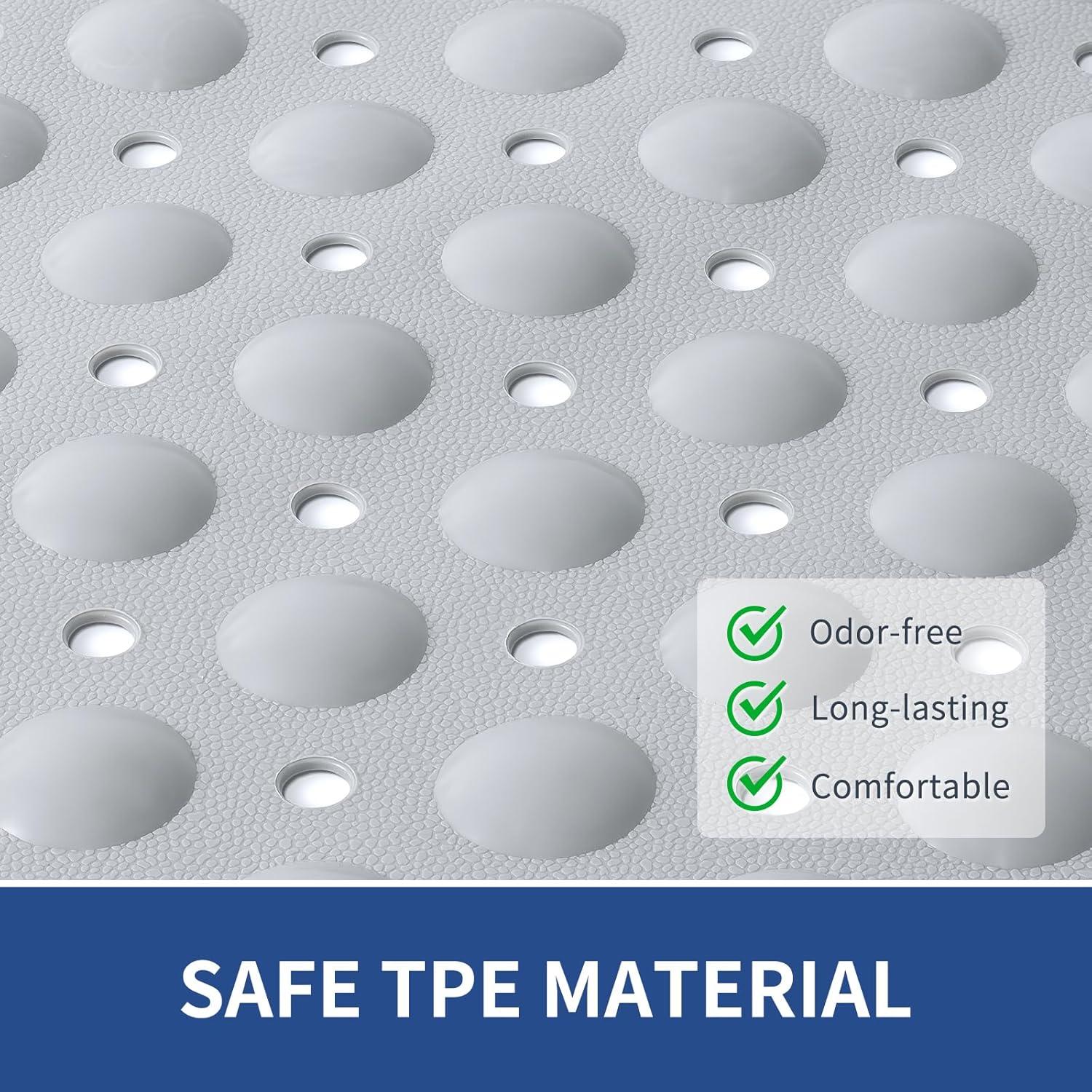 Mat de Ducha Antideslizante OTHWAY 80x80 cm Gris Claro