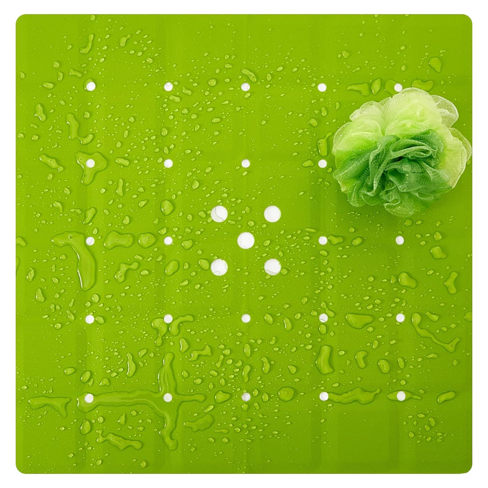 Alfombrilla de Ducha Antideslizante Webos 53x53 cm Verde