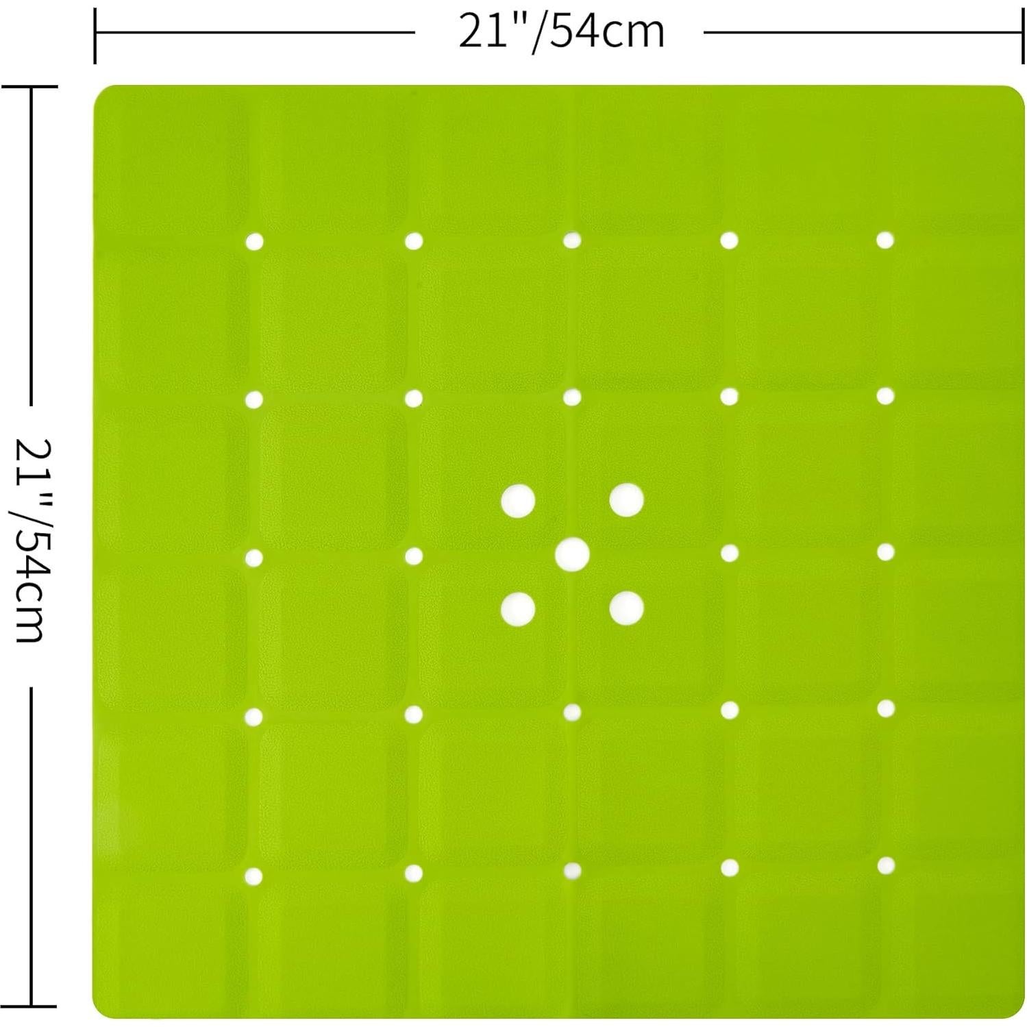 Alfombrilla de Ducha Antideslizante Webos 53x53 cm Verde