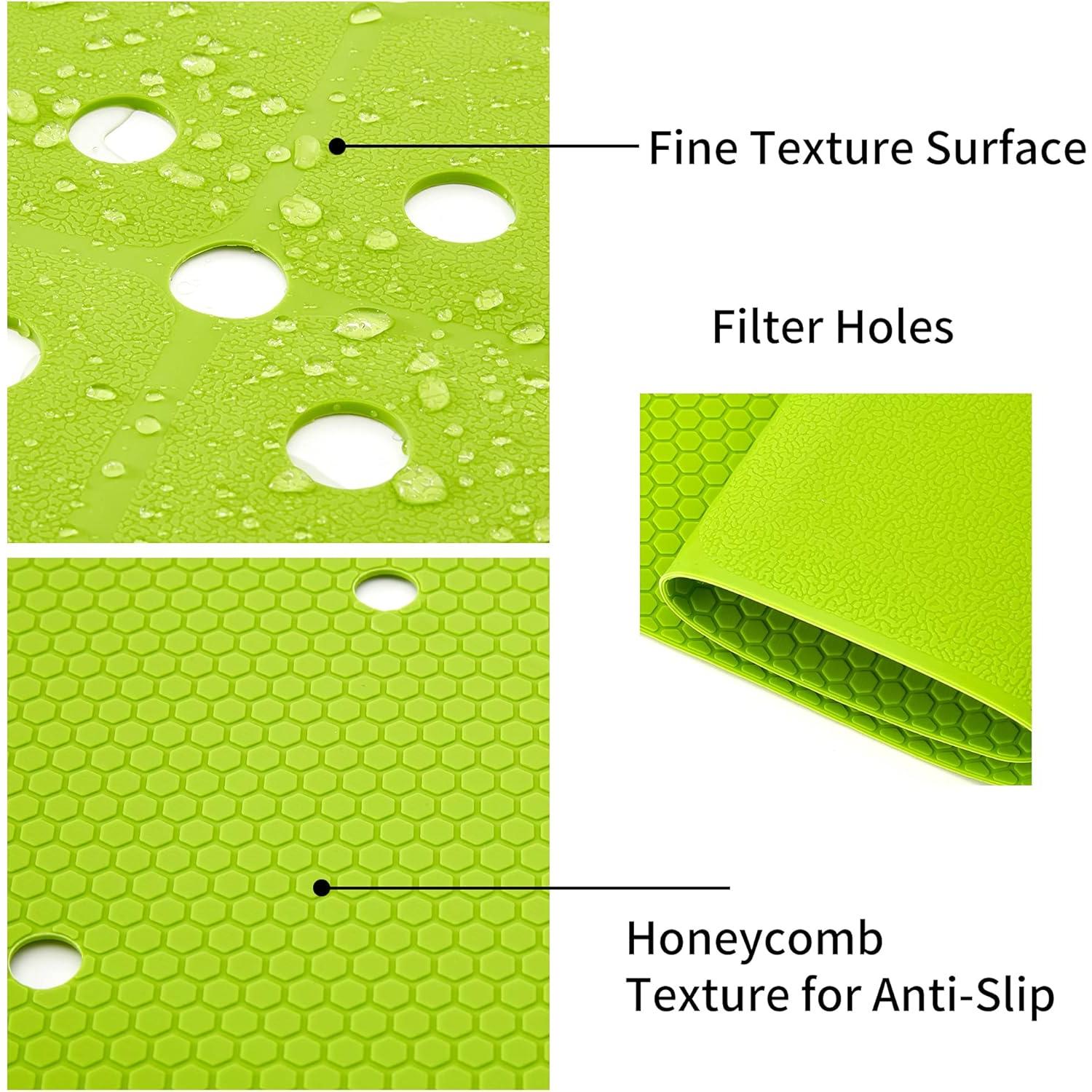 Alfombrilla de Ducha Antideslizante Webos 53x53 cm Verde