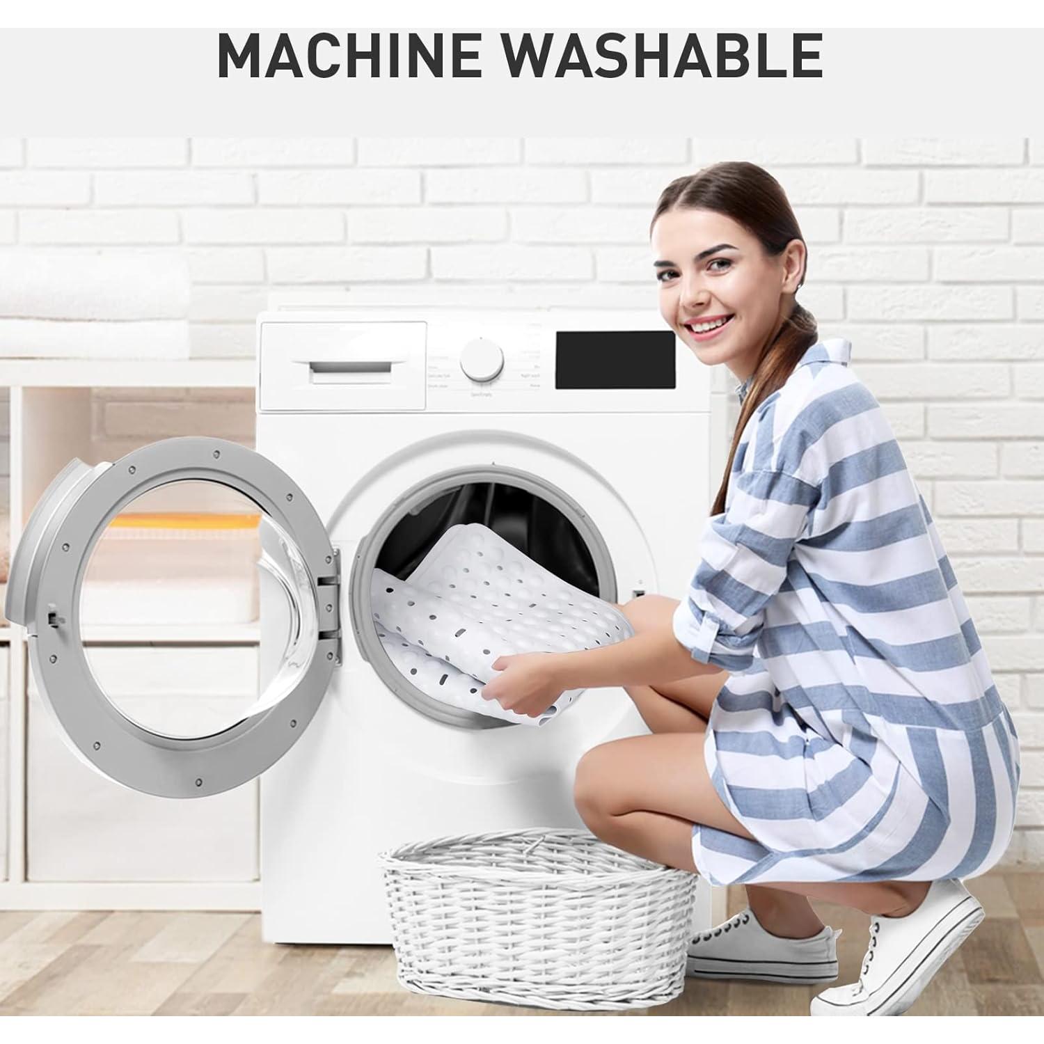 Alfombrilla de Ducha Antideslizante XIYUNTE 70x70 cm Blanca