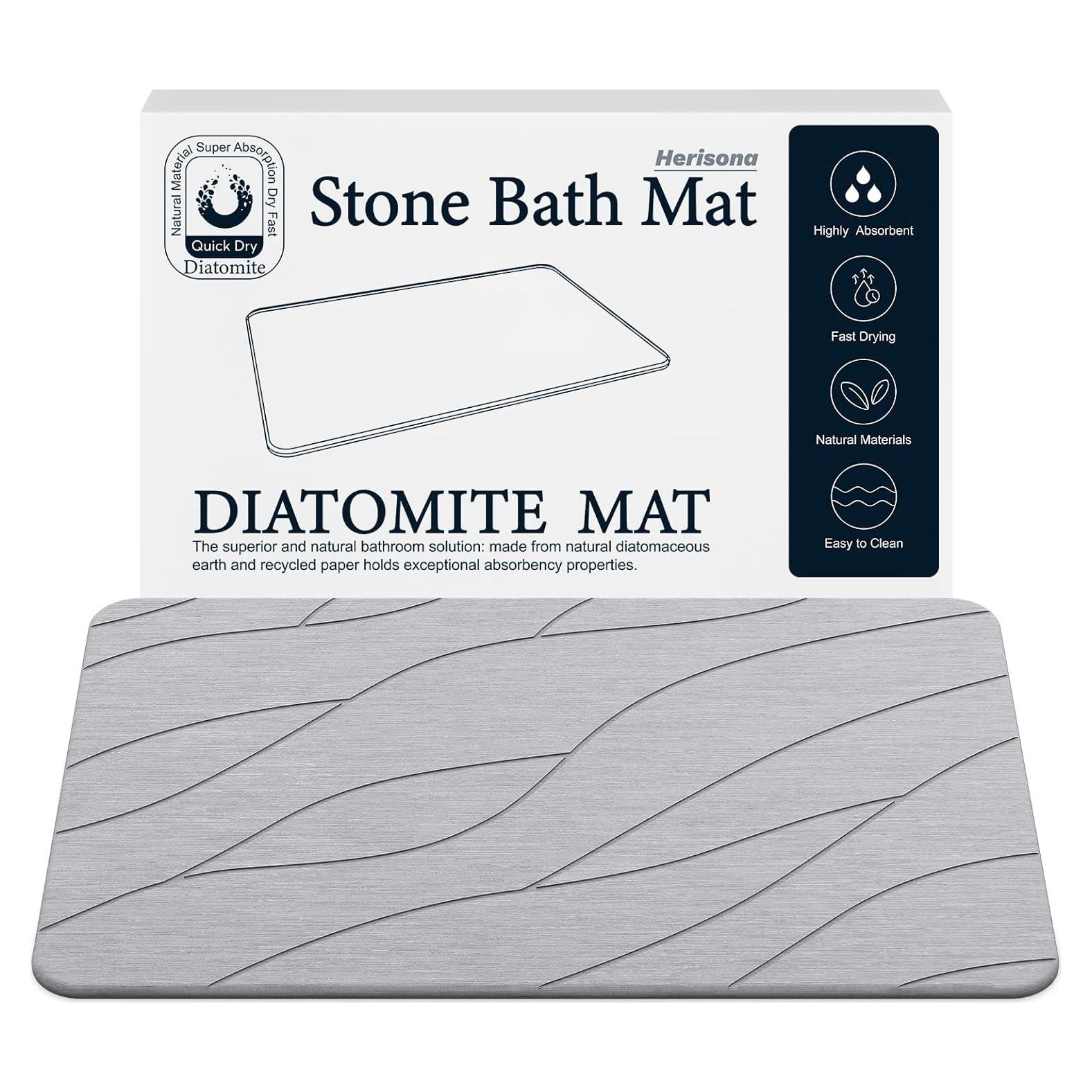 Alfombrilla de baño Closefriend diatomita antideslizante 60x39cm