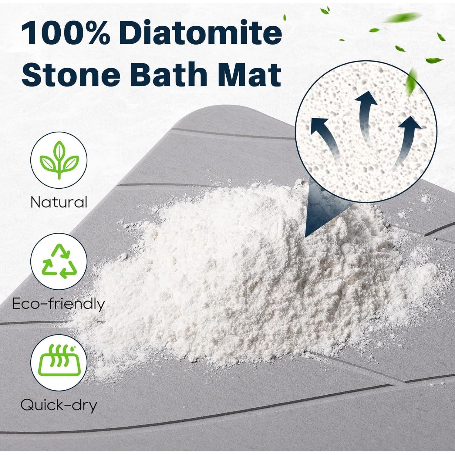 Alfombrilla de baño Closefriend diatomita antideslizante 60x39cm