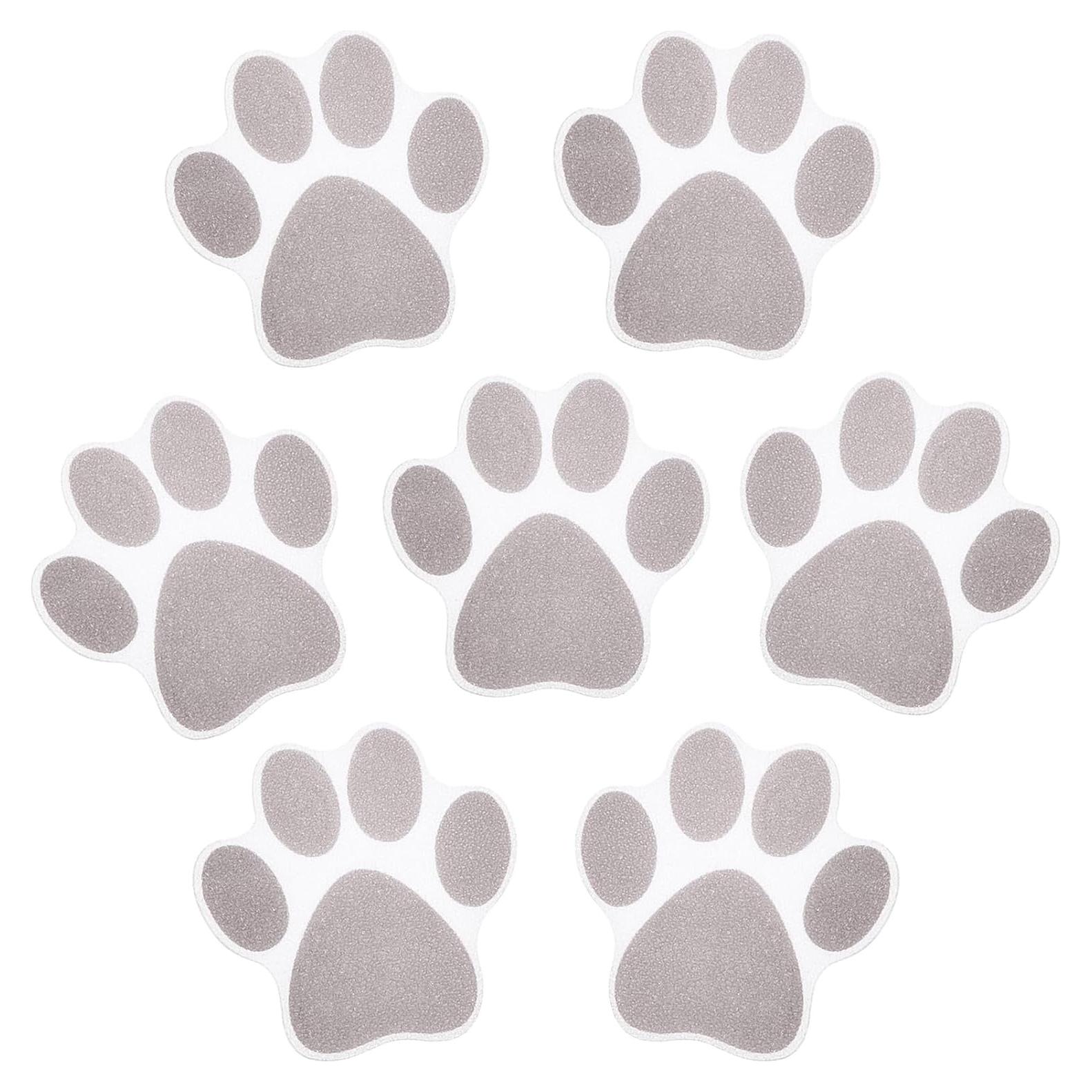 Calcomanías Antideslizantes Mudder 20 Pcs Huellas Gris