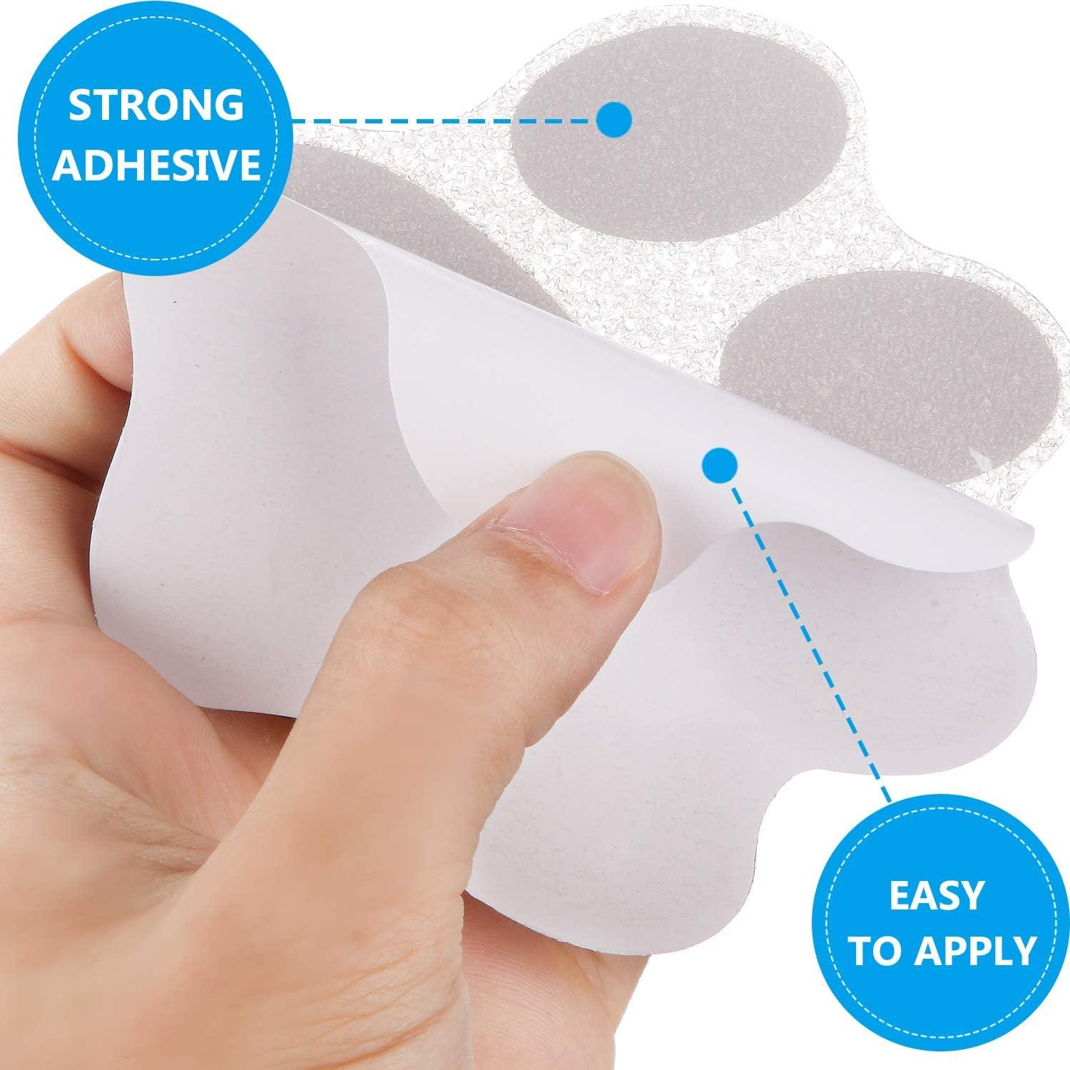 Calcomanías Antideslizantes Mudder 20 Pcs Huellas Gris