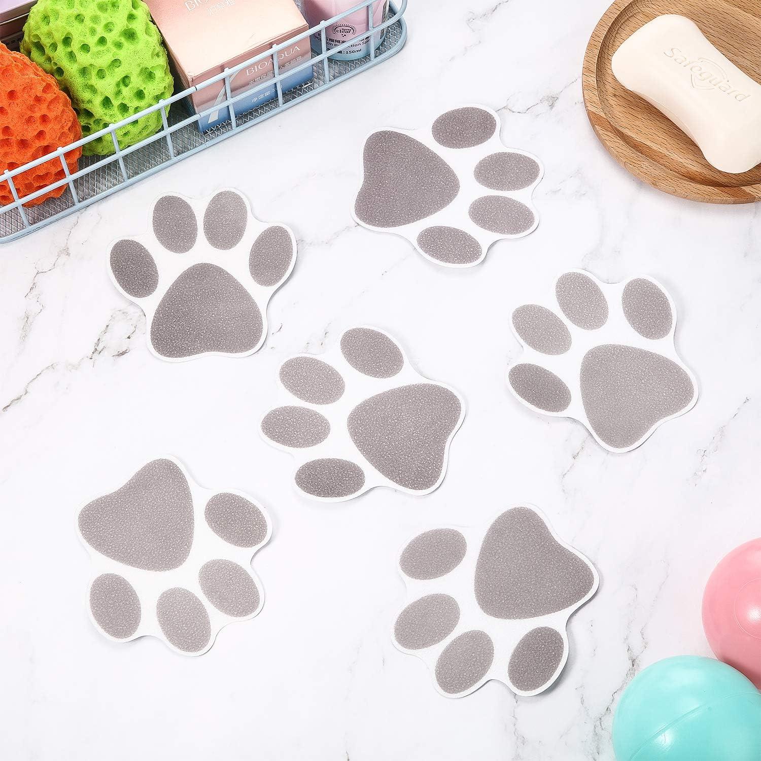 Calcomanías Antideslizantes Mudder 20 Pcs Huellas Gris