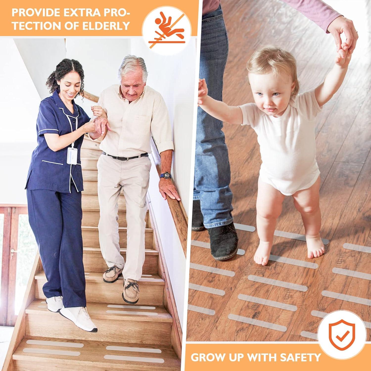 Pegatinas Antideslizantes Nodirz 24 PCS para Baño y Ducha