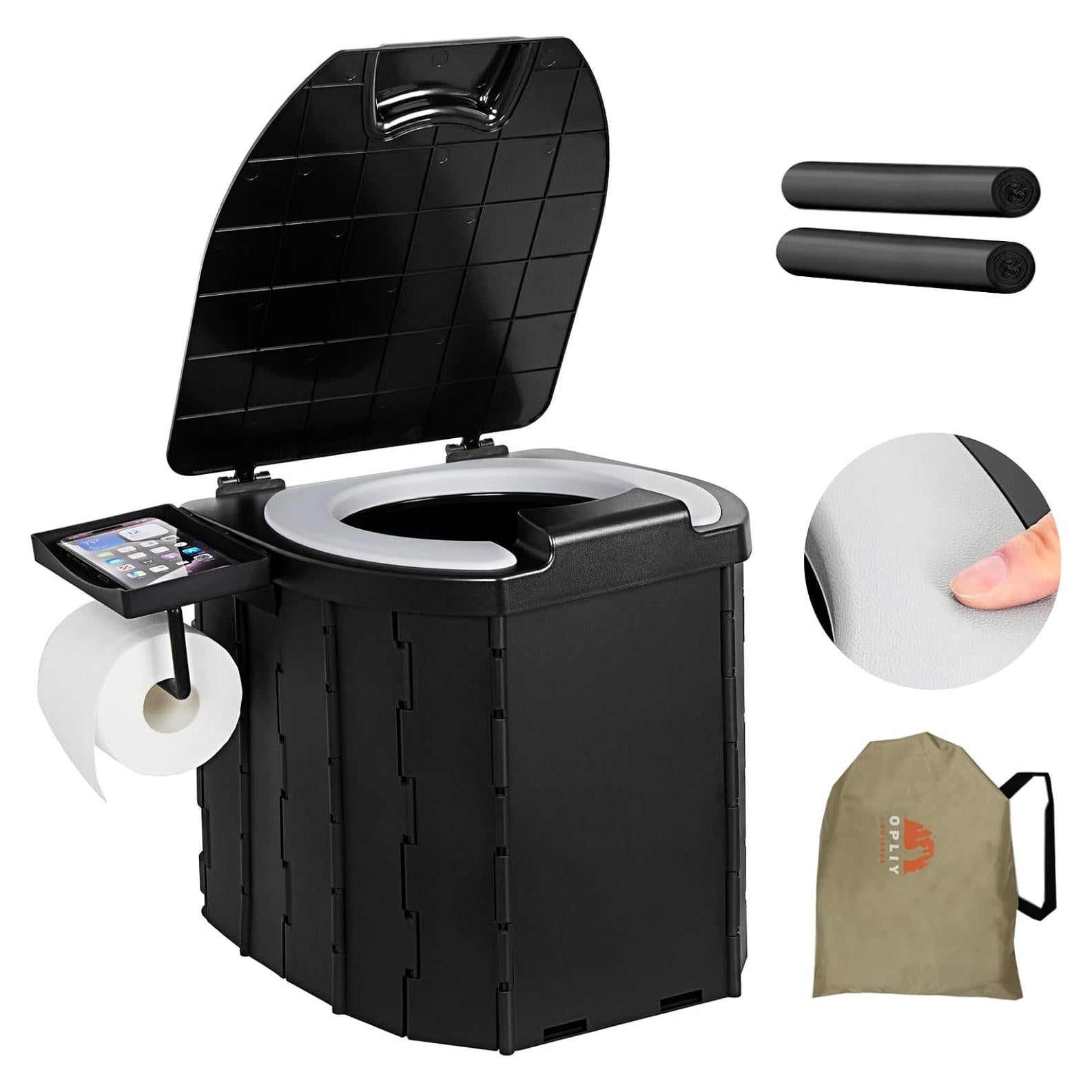 Inodoro Portátil Opliy 58CTB con Asiento Suave y Soporte