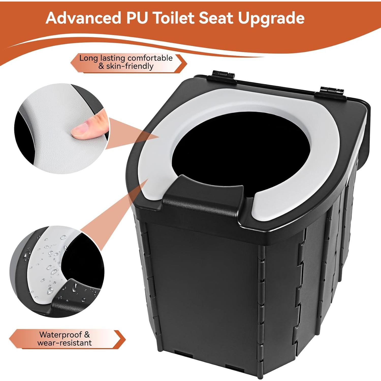 Inodoro Portátil Opliy 58CTB con Asiento Suave y Soporte