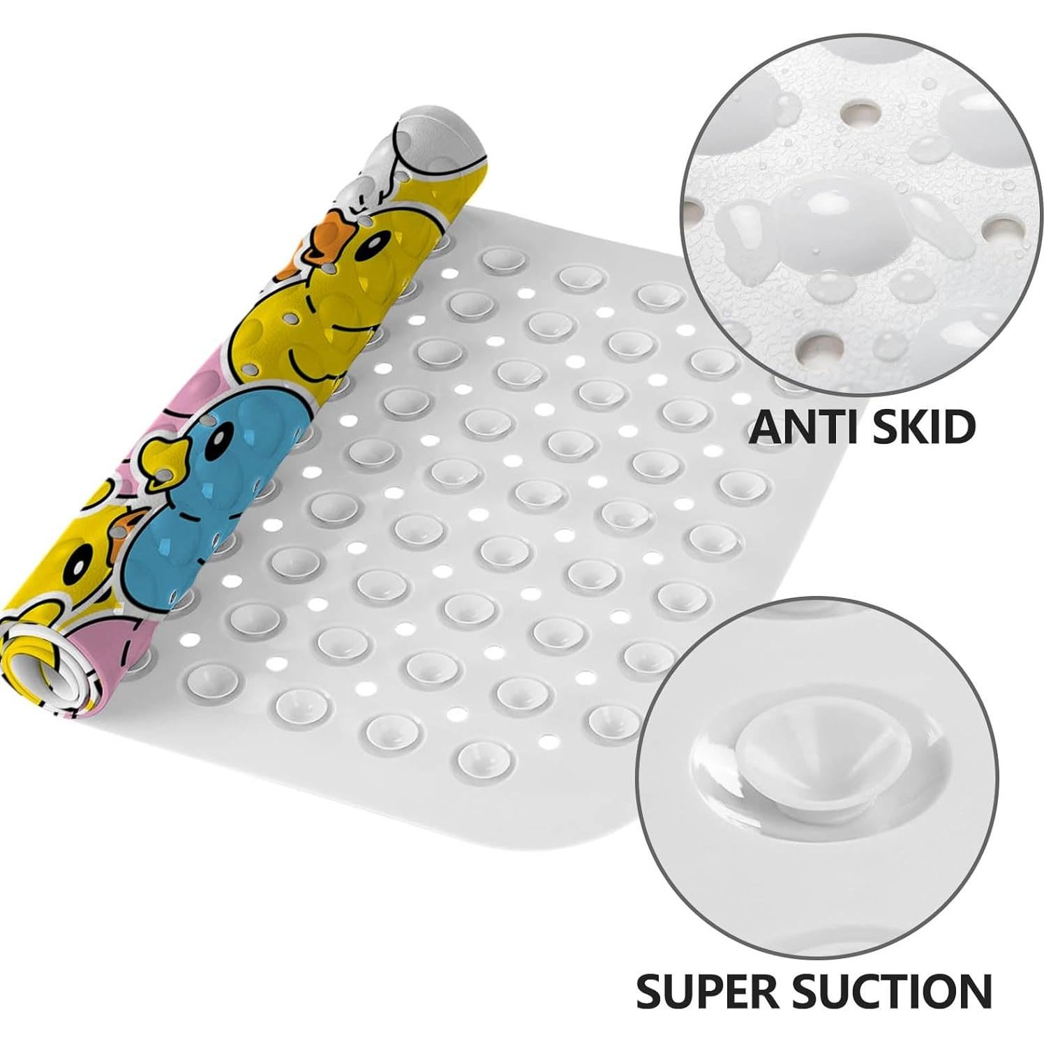 Alfombrilla de baño antideslizante Lnond pato 101,6 x 40,6 cm