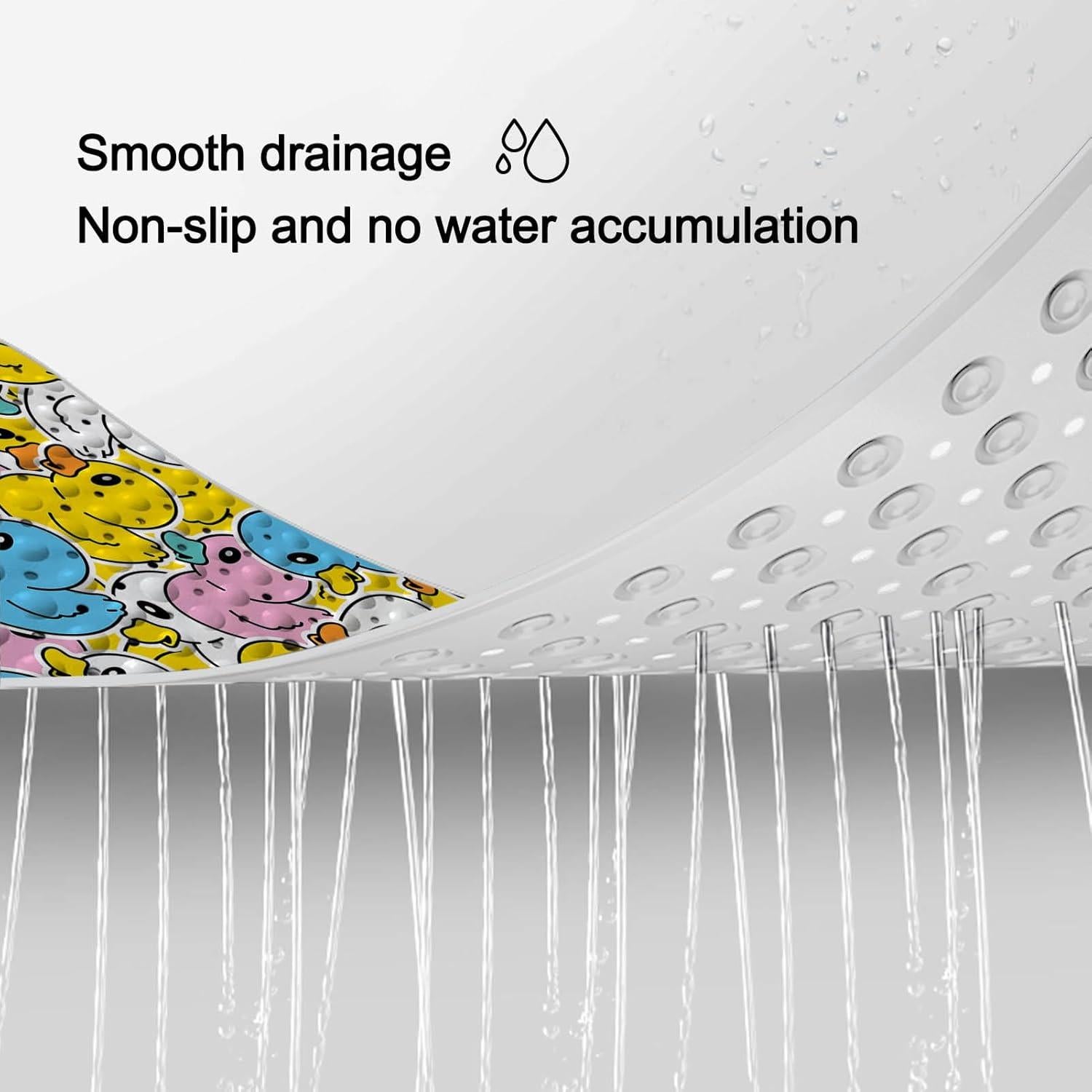 Alfombrilla de baño antideslizante Lnond pato 101,6 x 40,6 cm