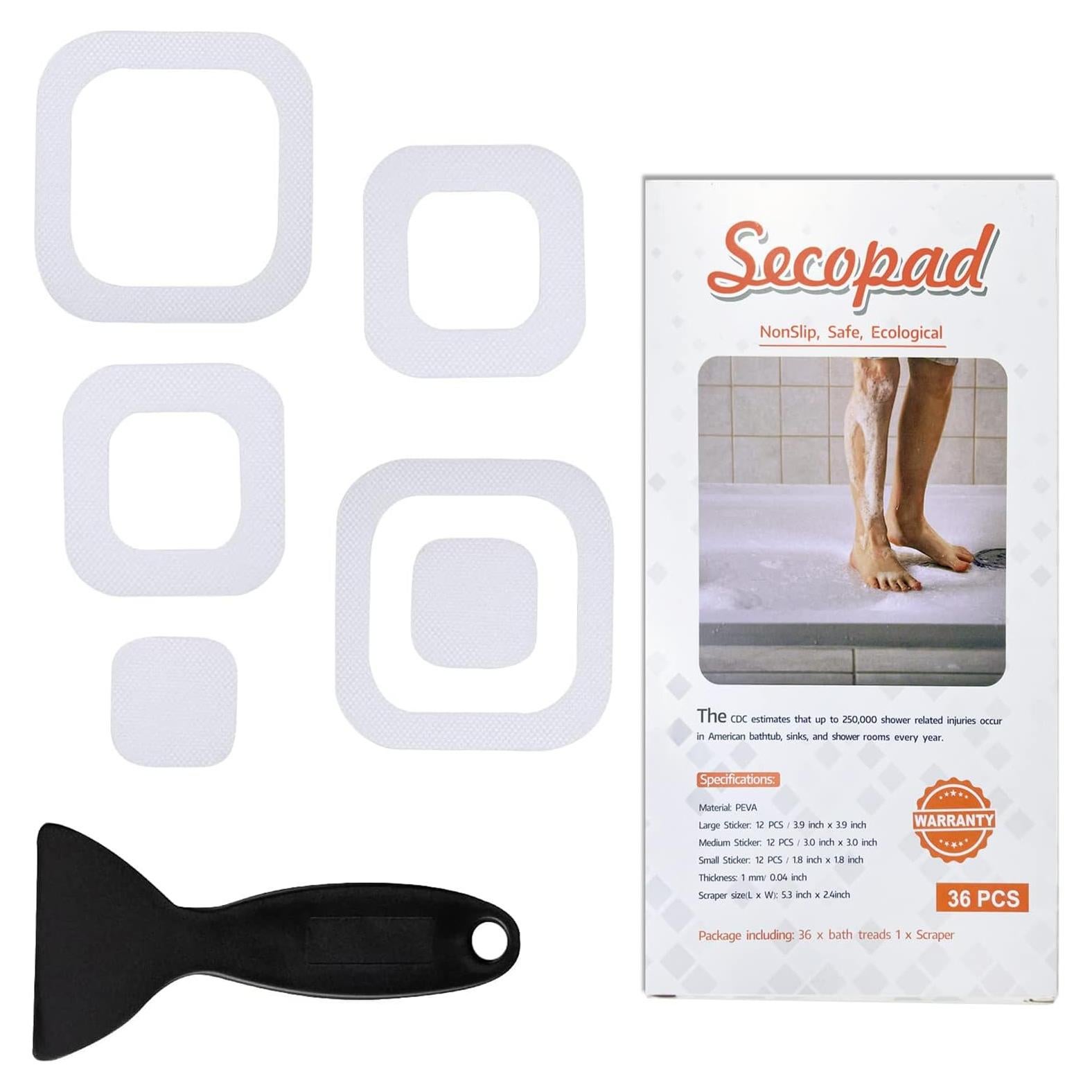 Pegatinas Antideslizantes Secopad para Baños 36 Piezas