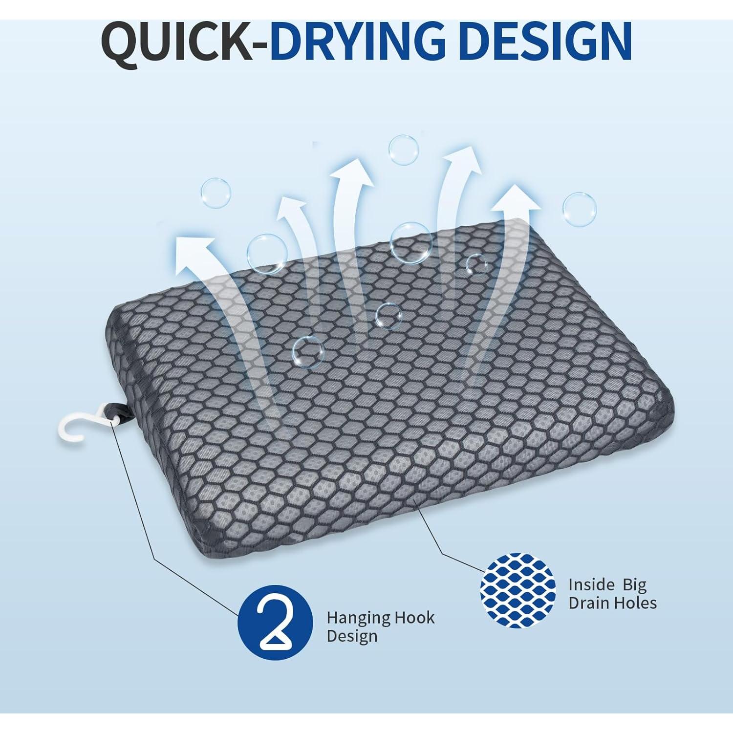 Cojín para Asiento de Ducha Anycosy Gris Mediano Antideslizante