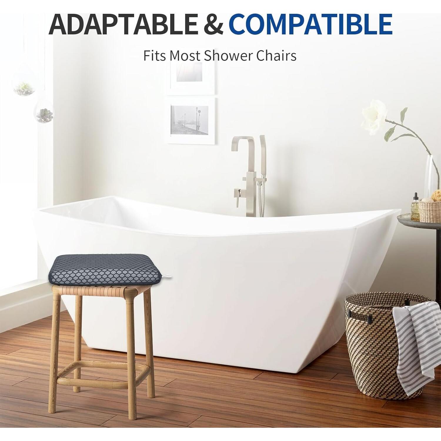 Cojín para Asiento de Ducha Anycosy Gris Mediano Antideslizante