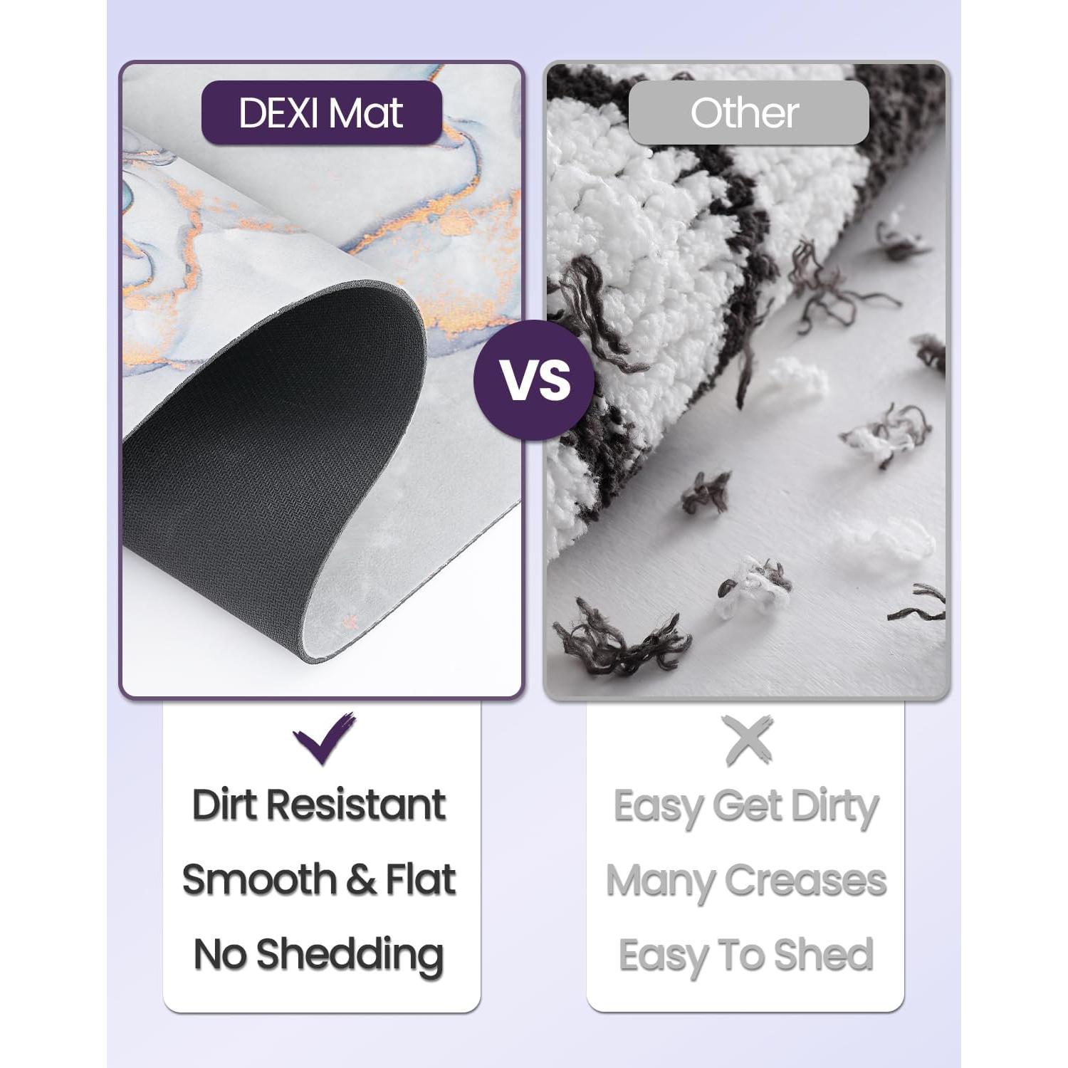 Alfombra de baño DEXI antideslizante 43x17 cm gris claro