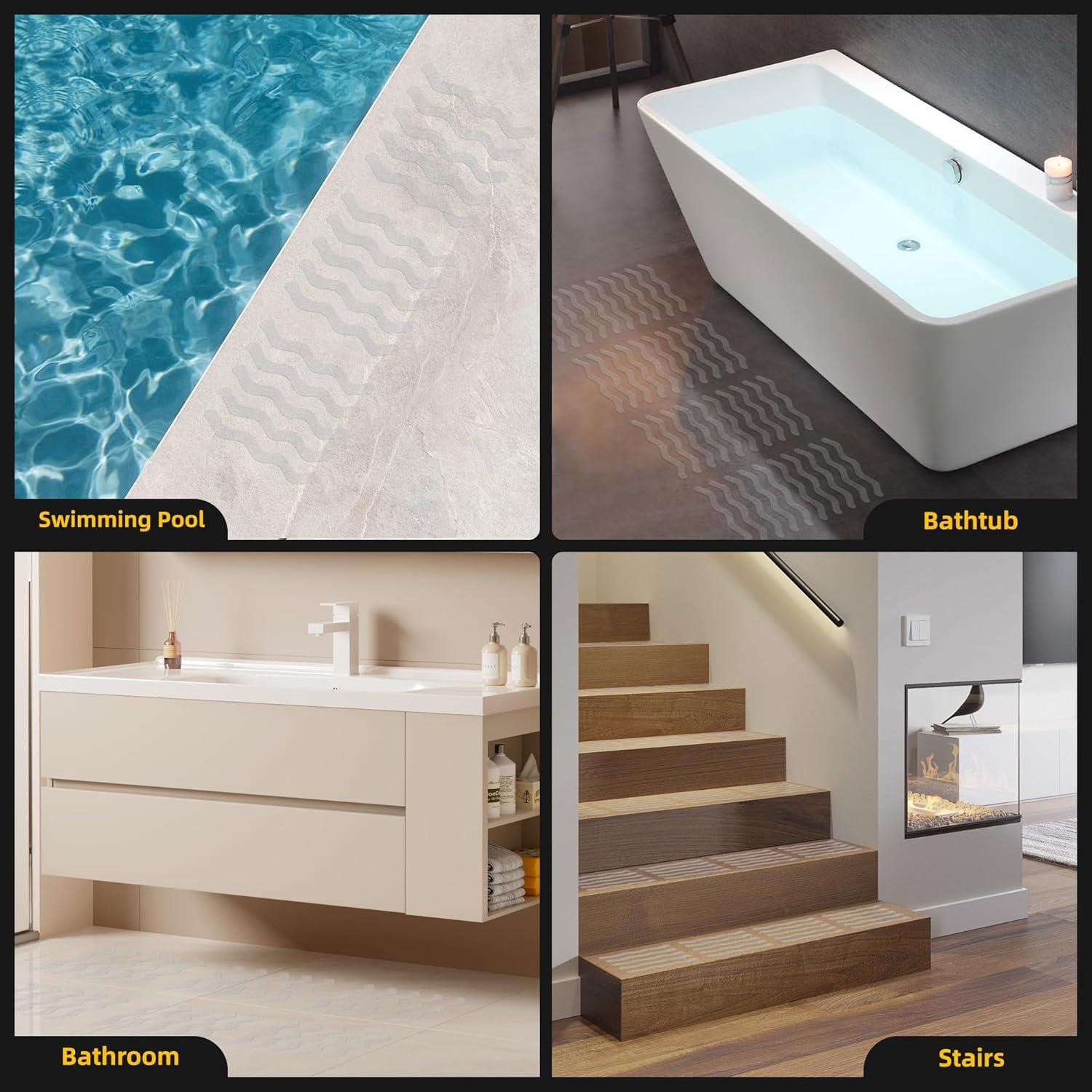 Calcomanías Antideslizantes SANKEMU 20 PCS para Baño