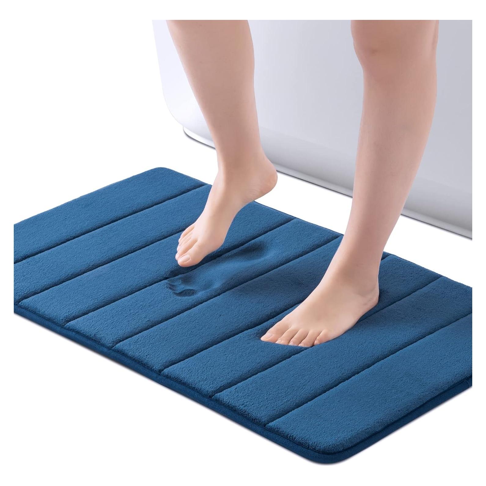 Alfombrilla de Baño Antideslizante ROSMARUS 50,8x81,3cm Azul