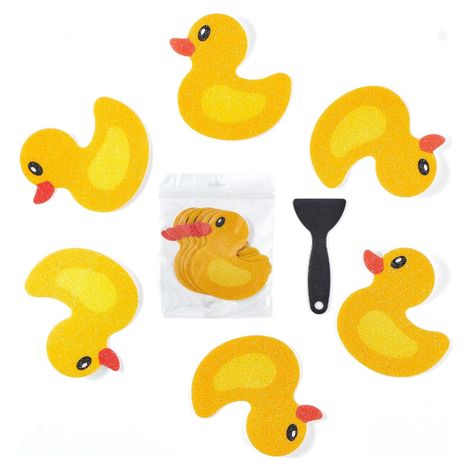 20 Pegatinas Antideslizantes Nodirz Pato Amarillo para Baño