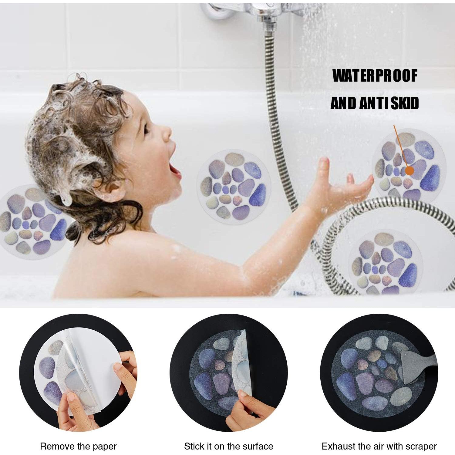 Pegatinas Antideslizantes Secopad para Baño 10 Piezas 15 cm