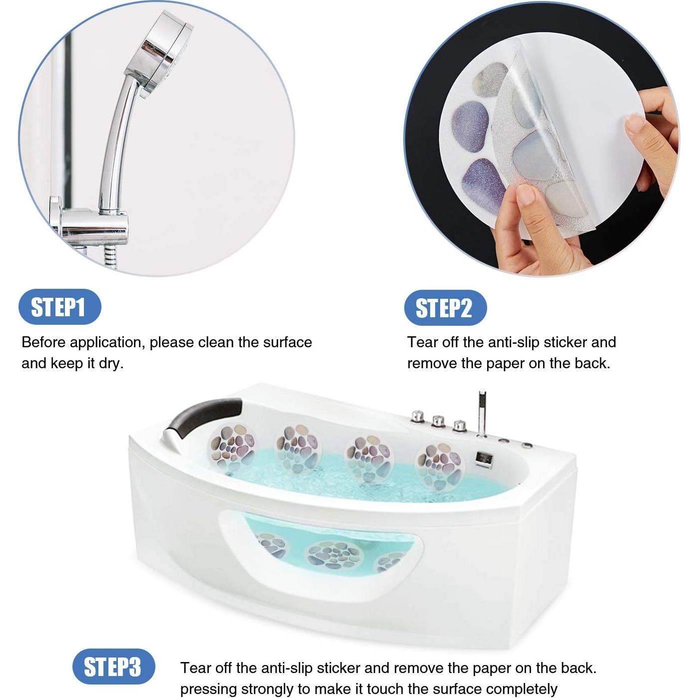 Pegatinas Antideslizantes Secopad para Baño 10 Piezas 15 cm