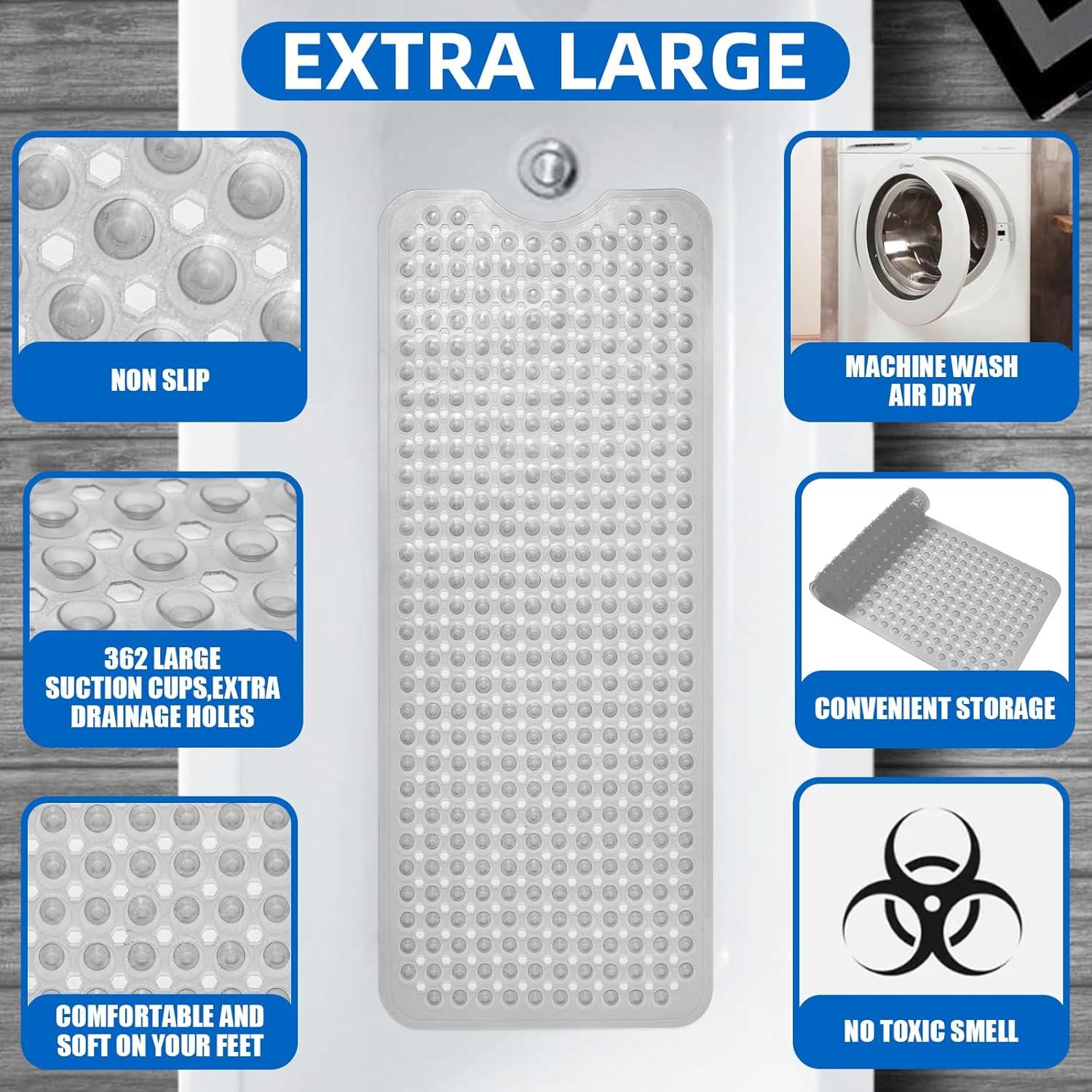 Alfombrilla de Baño Antideslizante ZHICHENG 99x40 cm