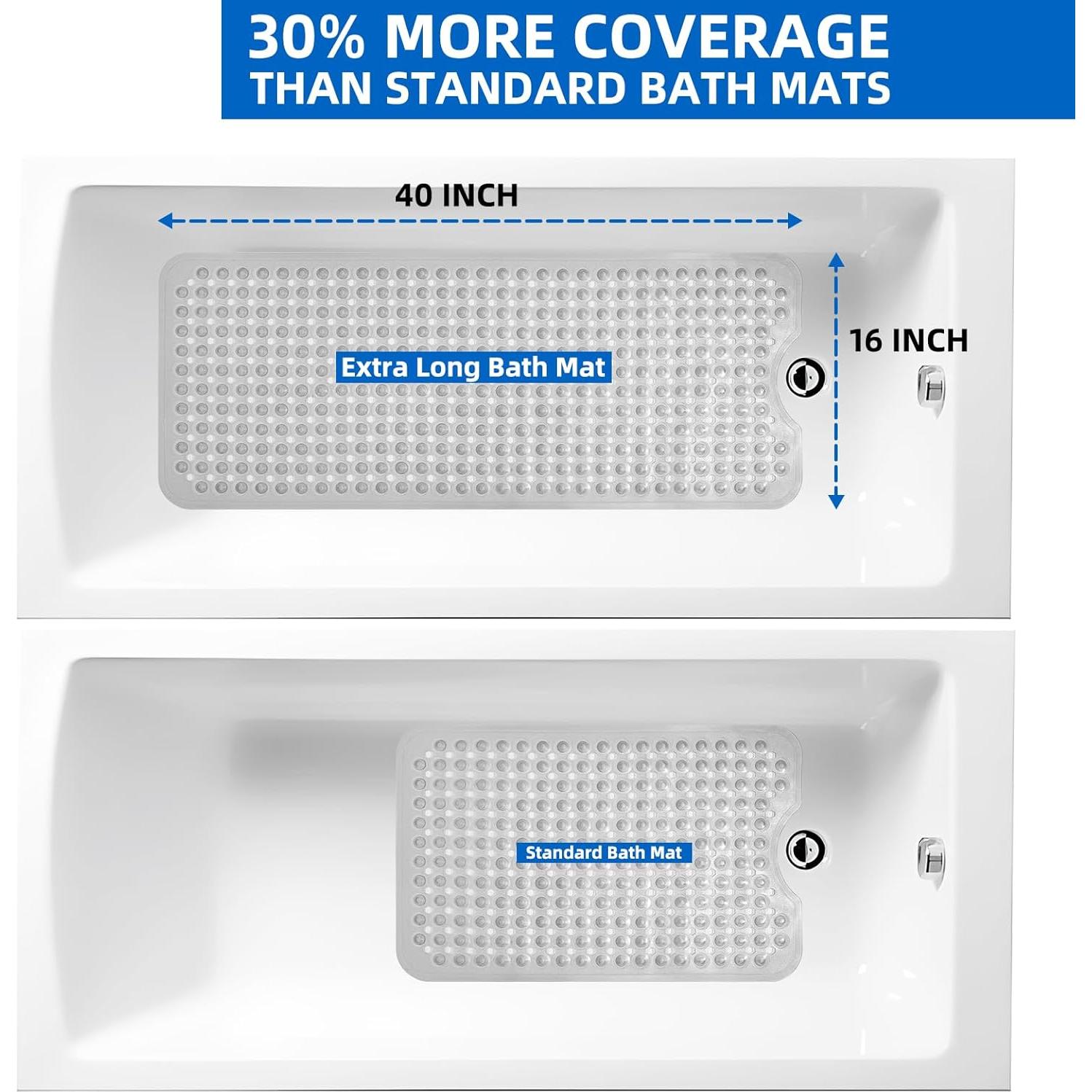 Alfombrilla de Baño Antideslizante ZHICHENG 99x40 cm