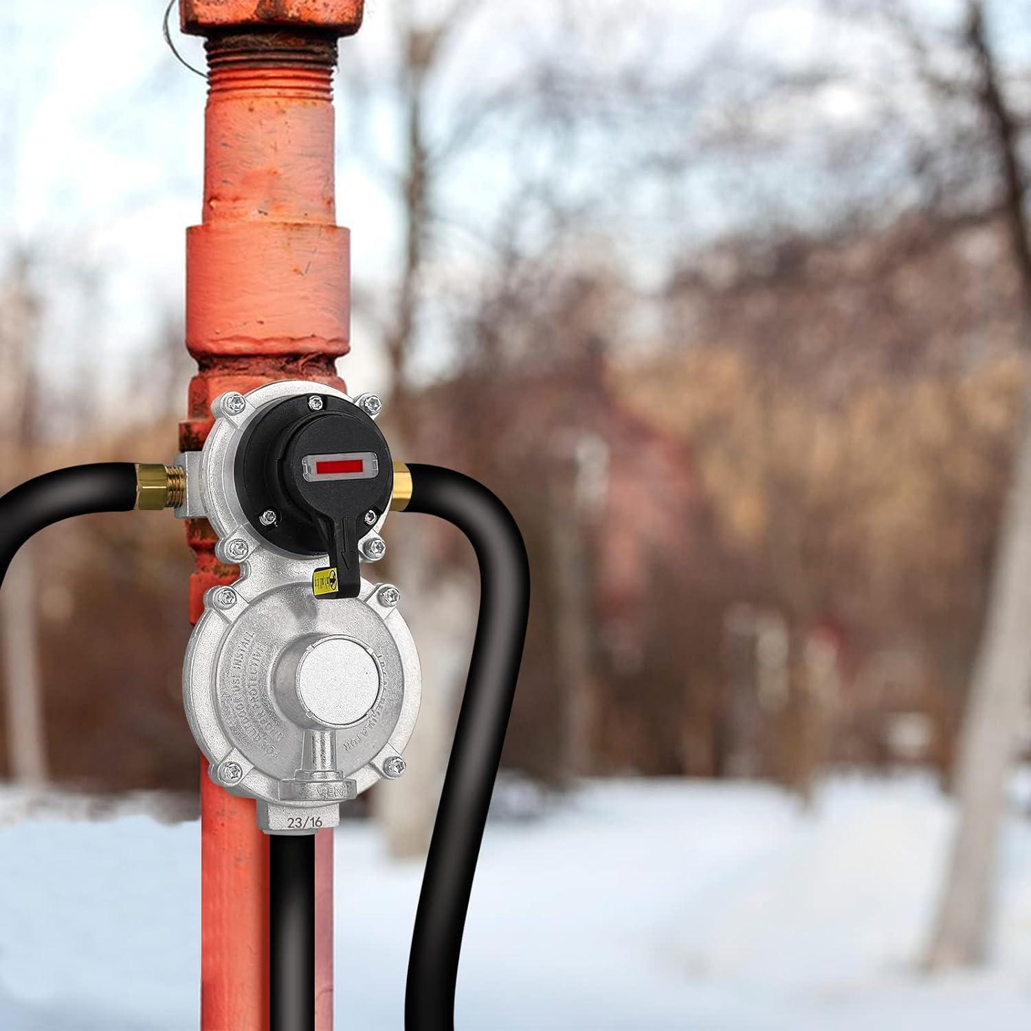 Regulador de Propano Samplife RV-01 2 Etapas con Medidor