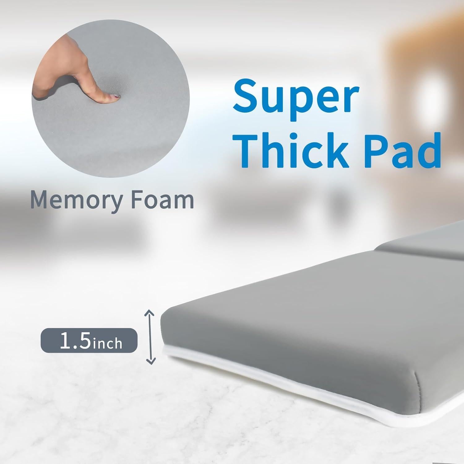 Almohadilla de Baño Bebé Gris con Almohadilla para Codos