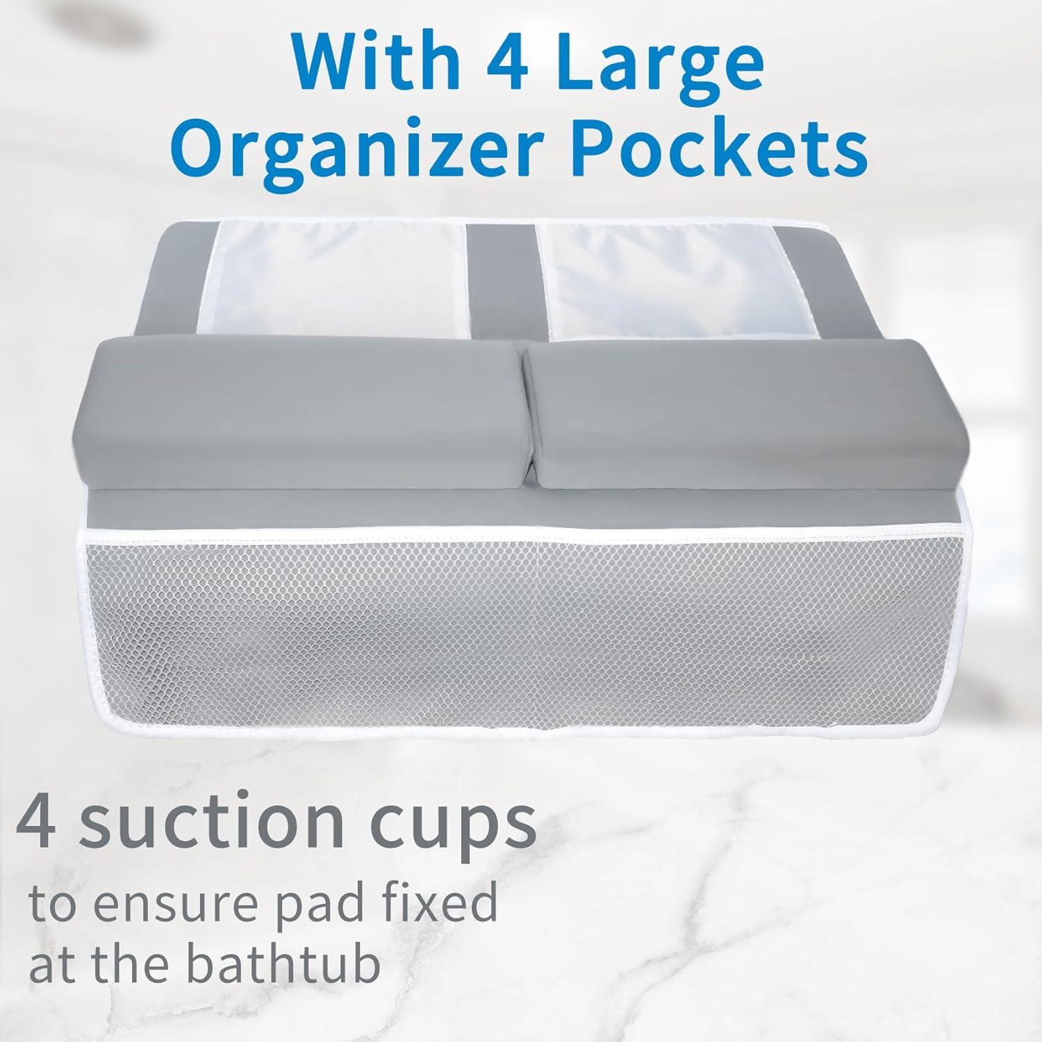 Almohadilla de Baño Bebé Gris con Almohadilla para Codos