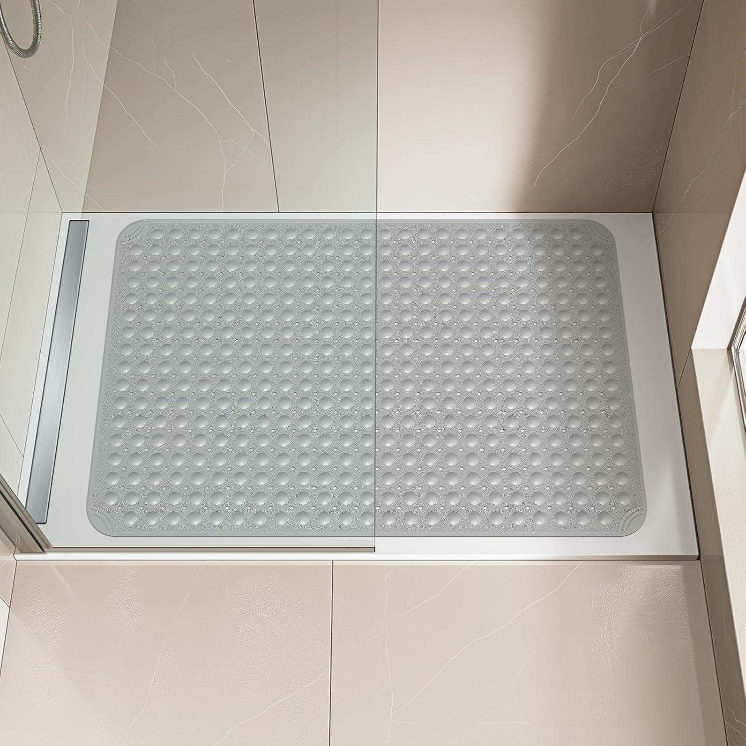 Mat de Ducha Antideslizante OTHWAY 119x81 cm Gris Oscuro