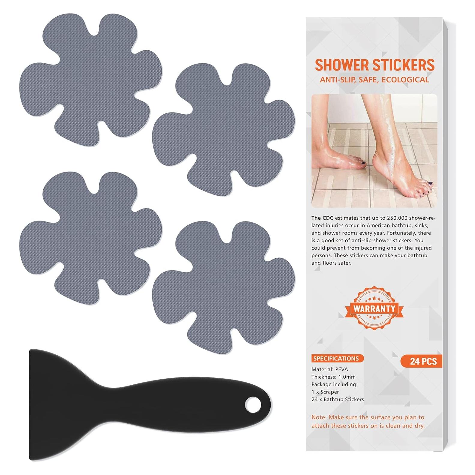 Pegatinas Antideslizantes Nodirz 24 PCS Seguridad Baño