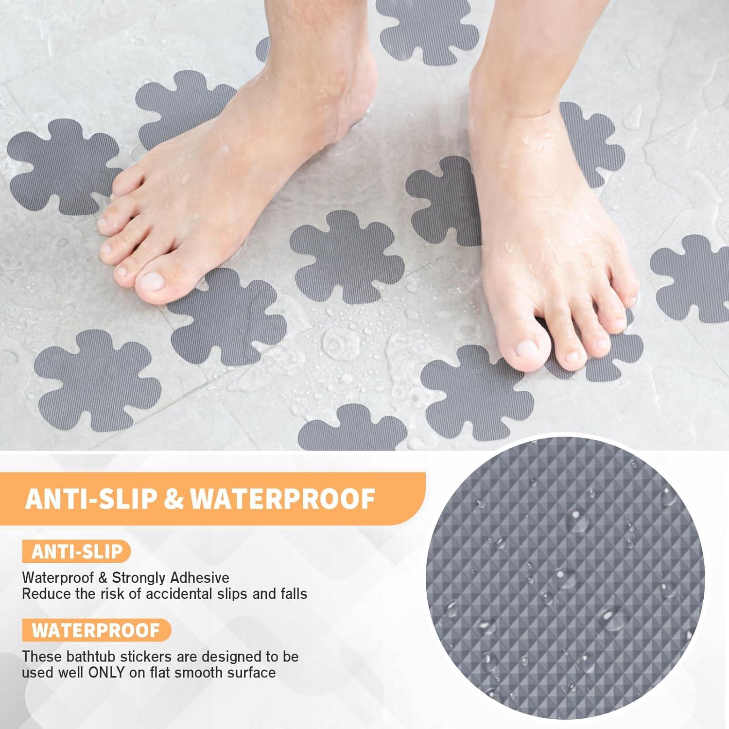 Pegatinas Antideslizantes Nodirz 24 PCS Seguridad Baño