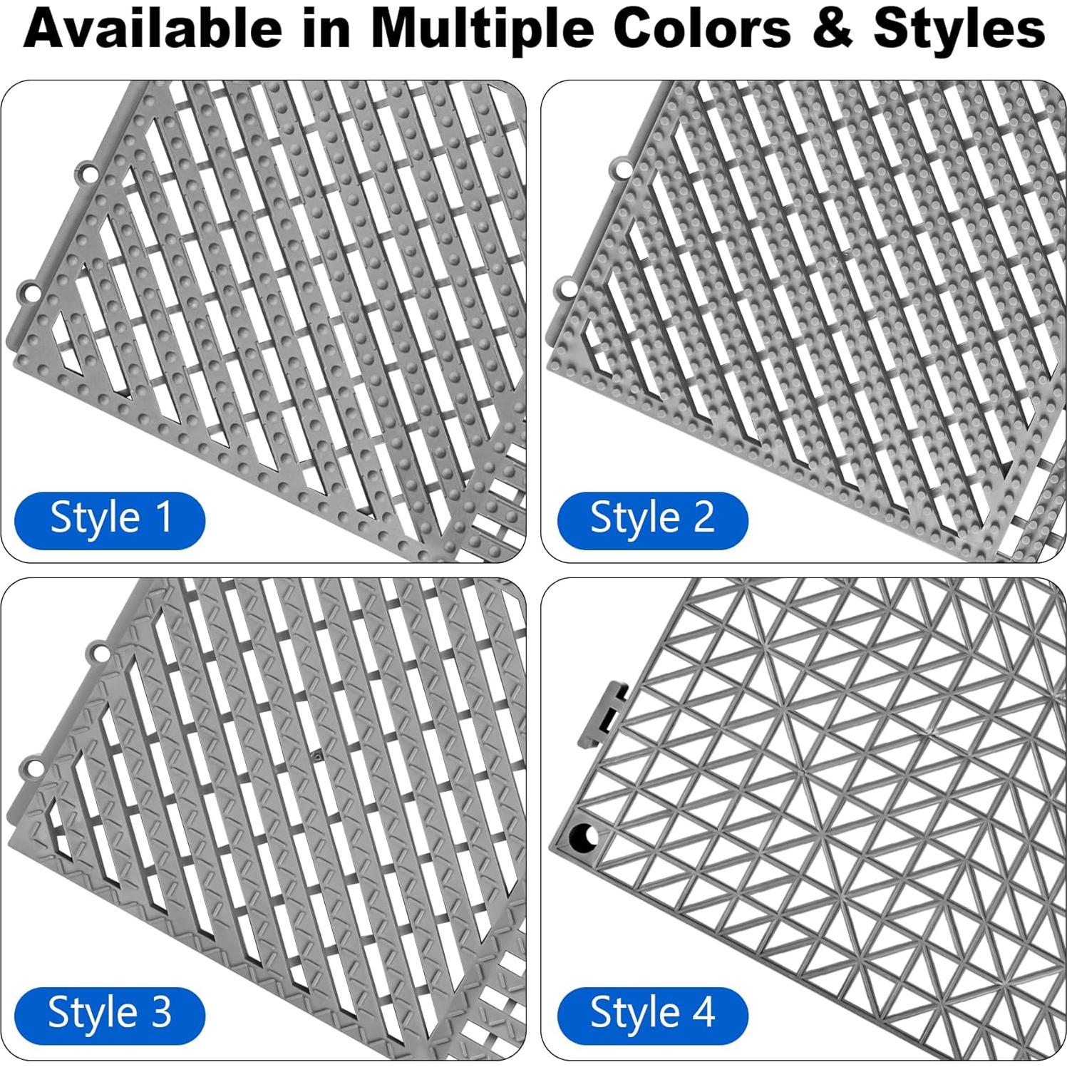 Alfombrillas Antifatiga Interconectables ToLanbbt 12P Gris Oscuro