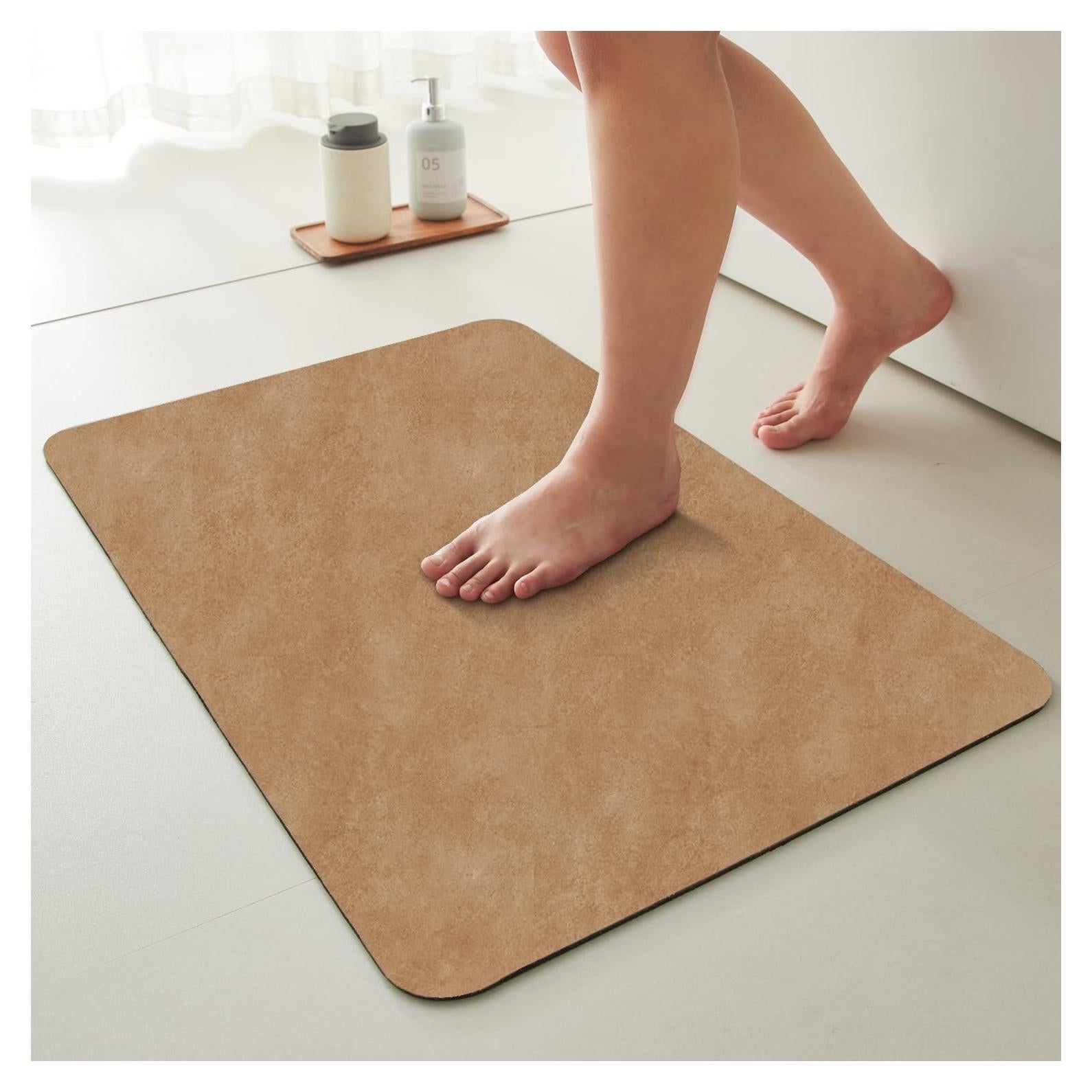 Alfombra de Baño Antideslizante TYUU Camel 40x60 cm