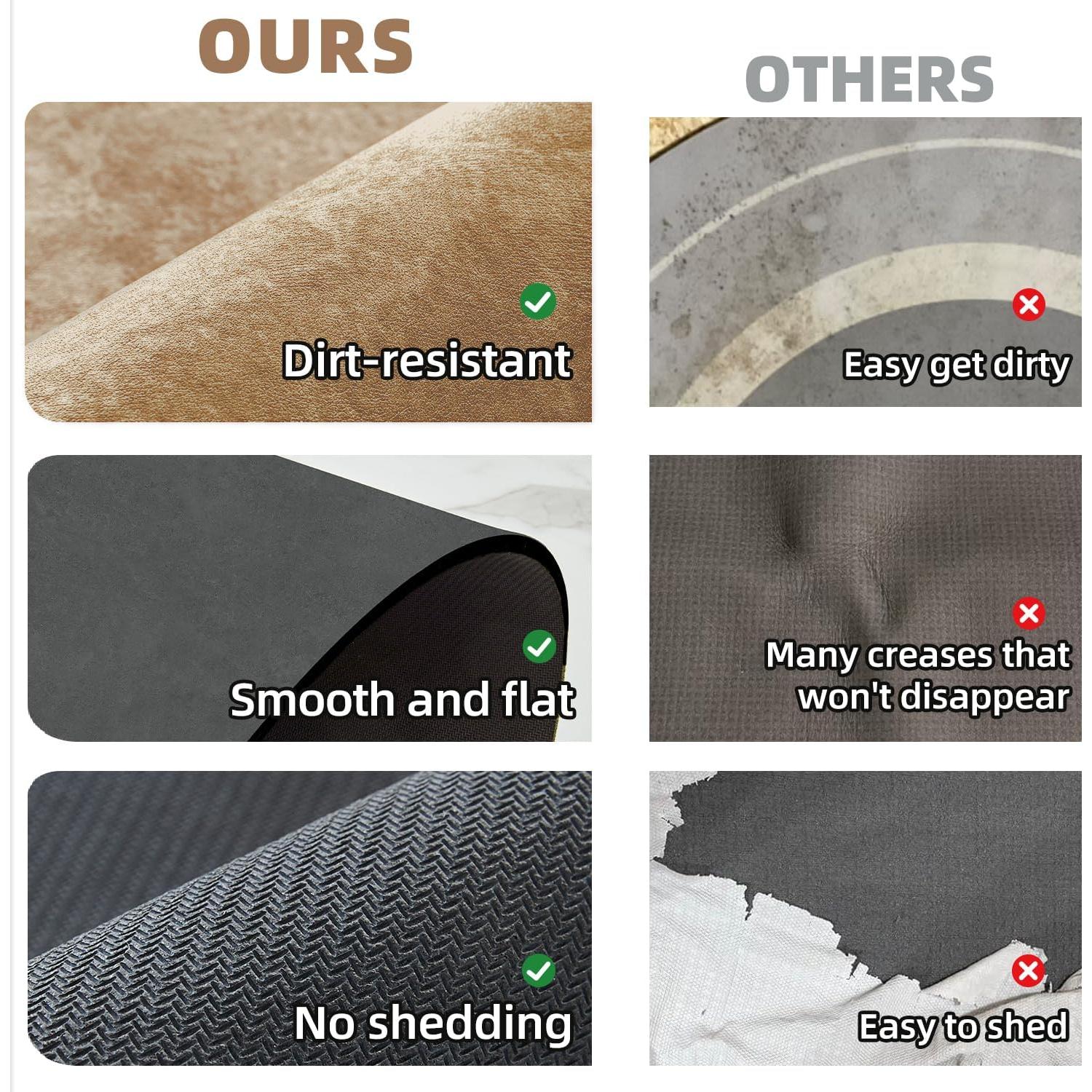 Alfombra de Baño Antideslizante TYUU Camel 40x60 cm