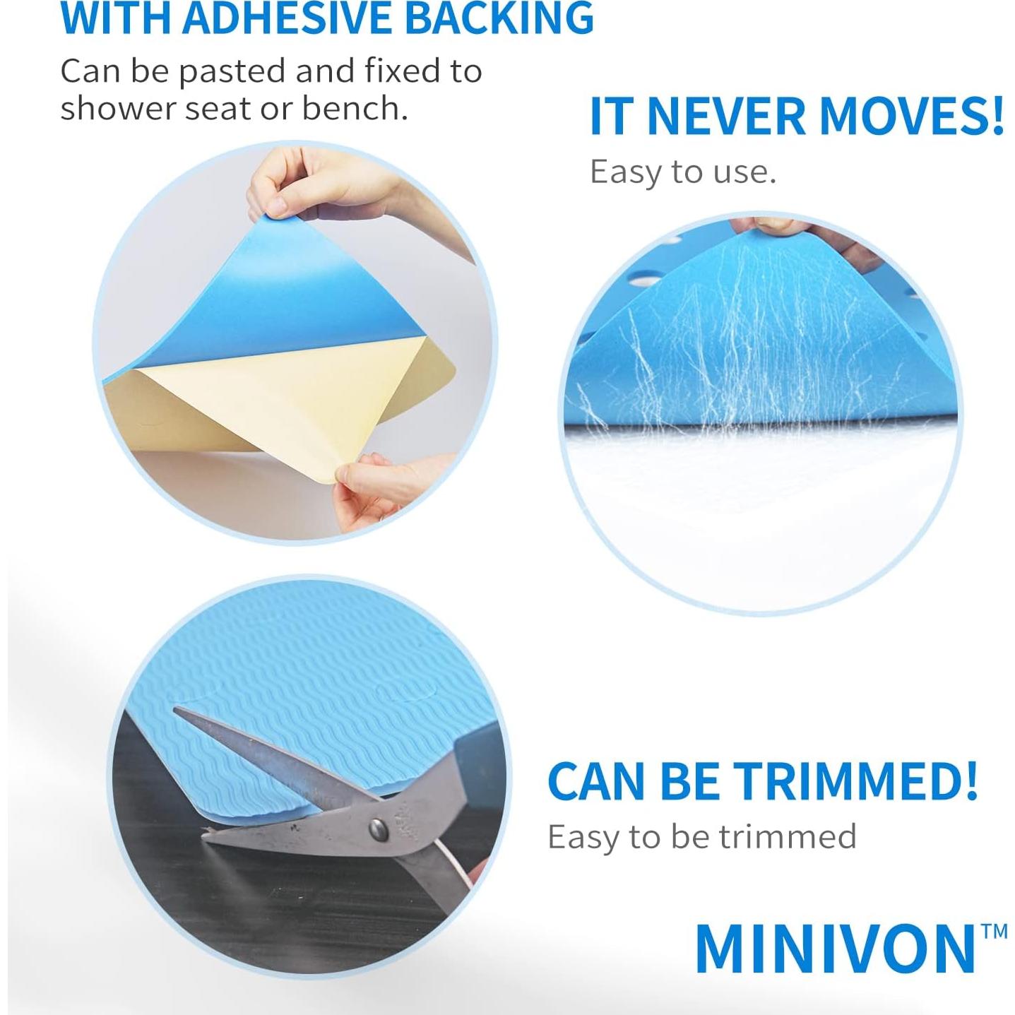 Cojín de Ducha Antideslizante MINIVON 35.5x23.6cm Azul