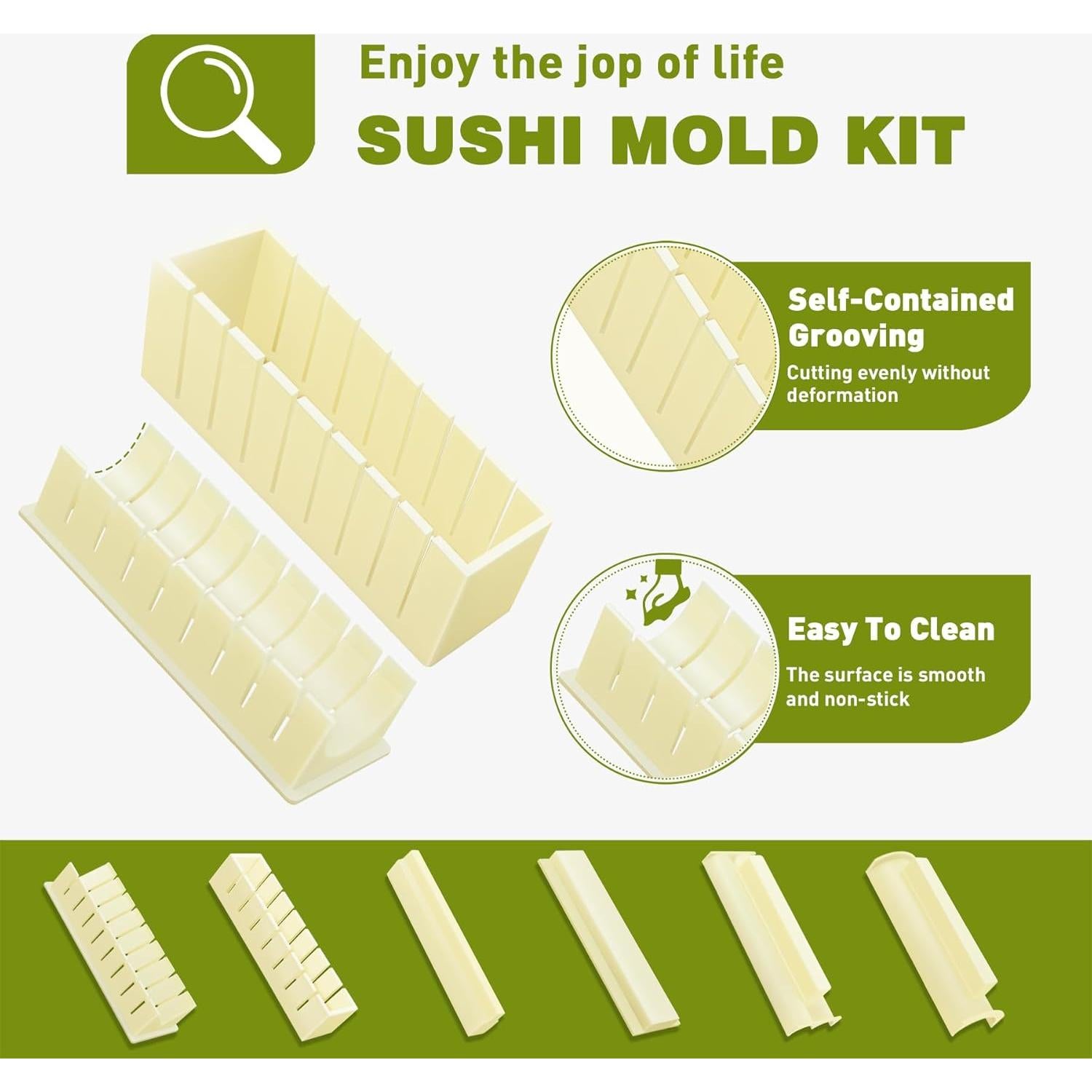 Kit de Hacer Sushi 12 Piezas TIMDAM Accesorios de Cocina